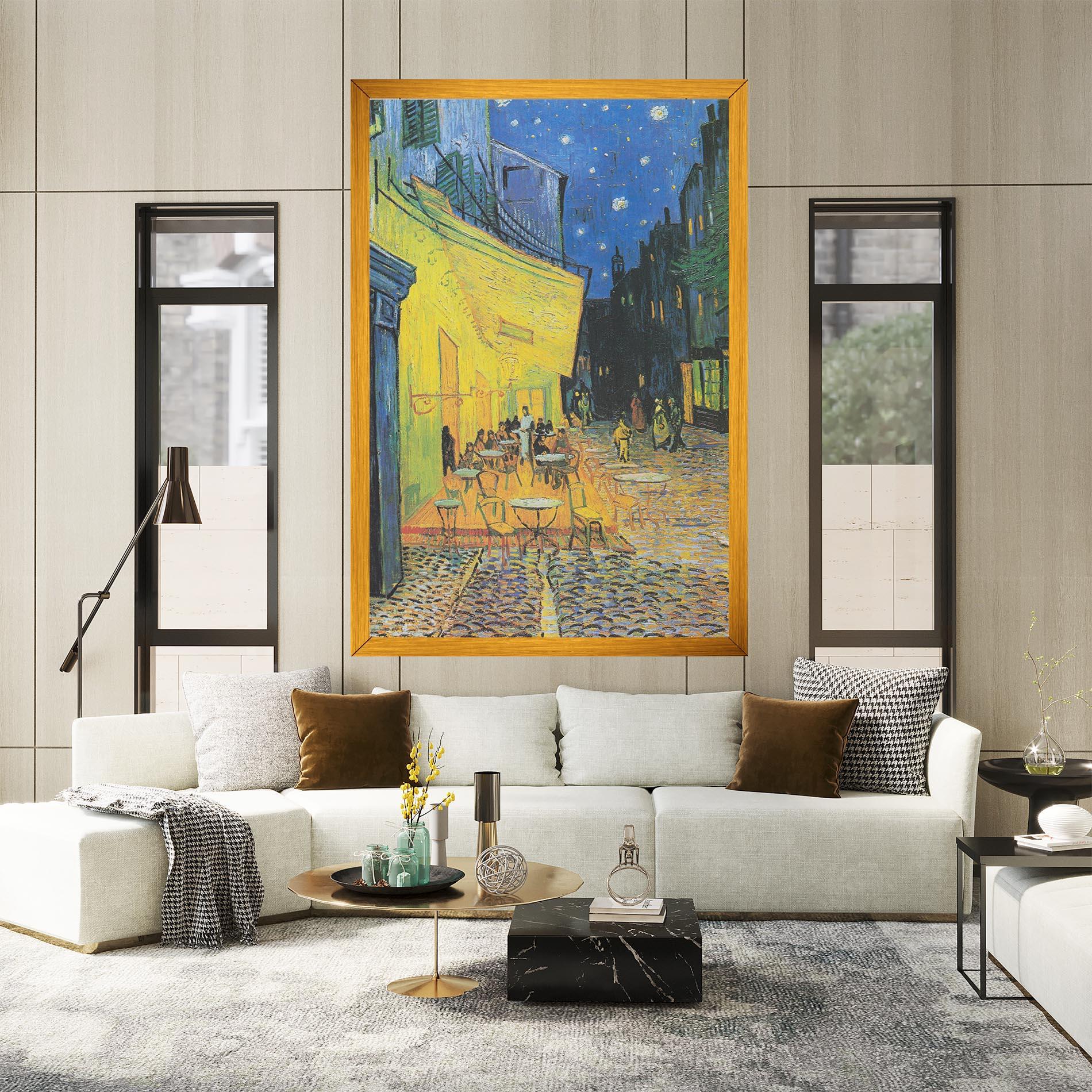 Tablou Canvas Cafe Terrace At Night mockup 2