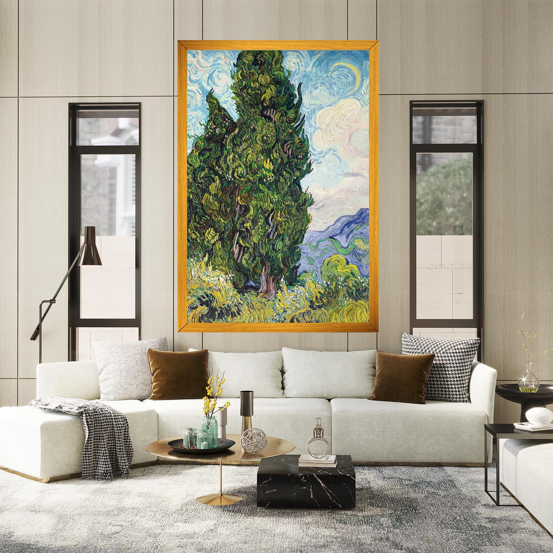 Tablou Canvas Cypresses mockup 2