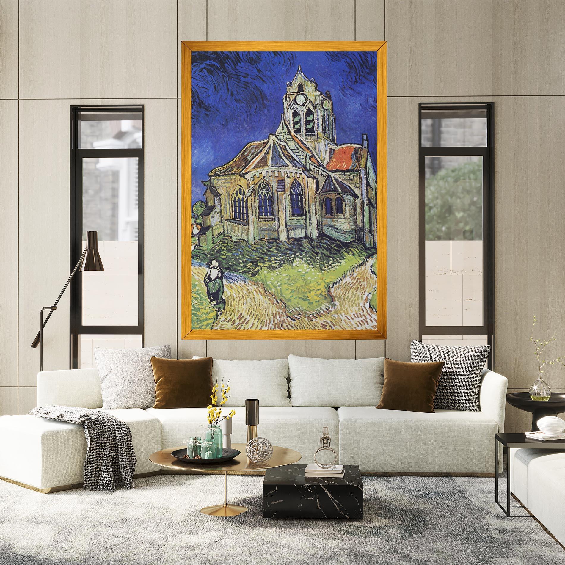 Tablou Canvas The Church At Auvers mockup 2