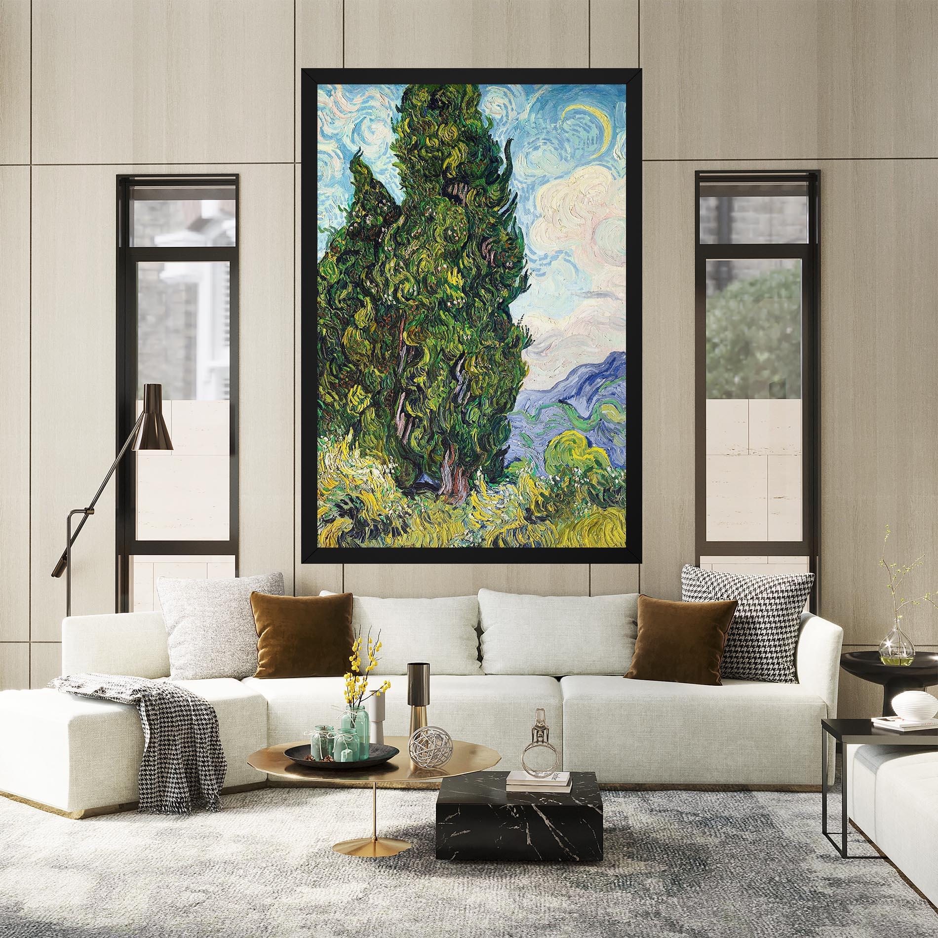 Tablou Canvas Cypresses mockup 2