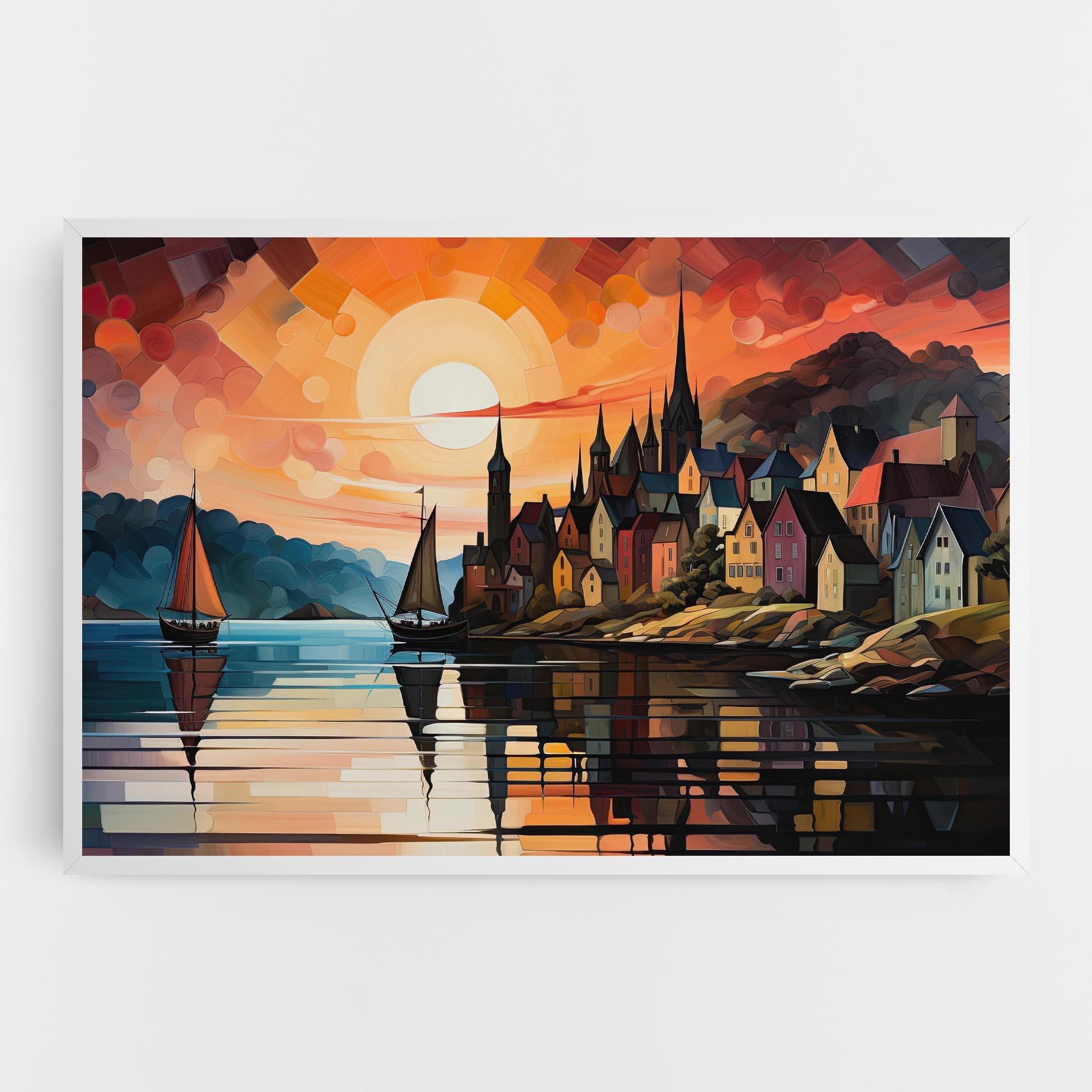 Tablou Canvas Castle Painting mockup 0