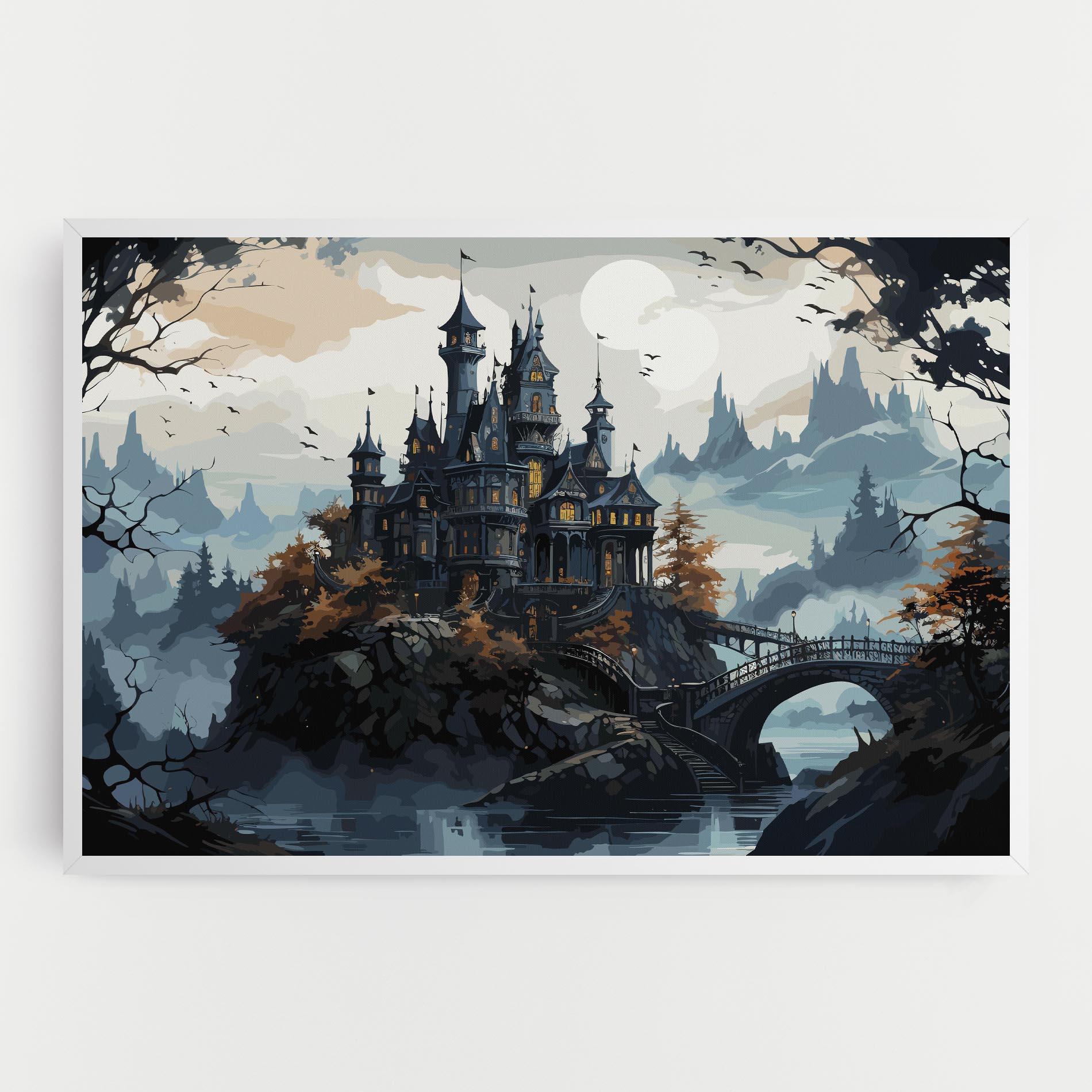 Tablou Canvas Grey Big Castle mockup 0