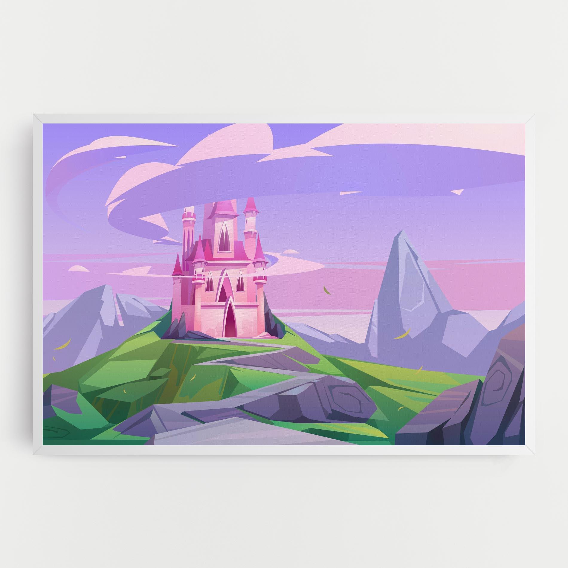 Tablou Canvas Pink Castle mockup 0