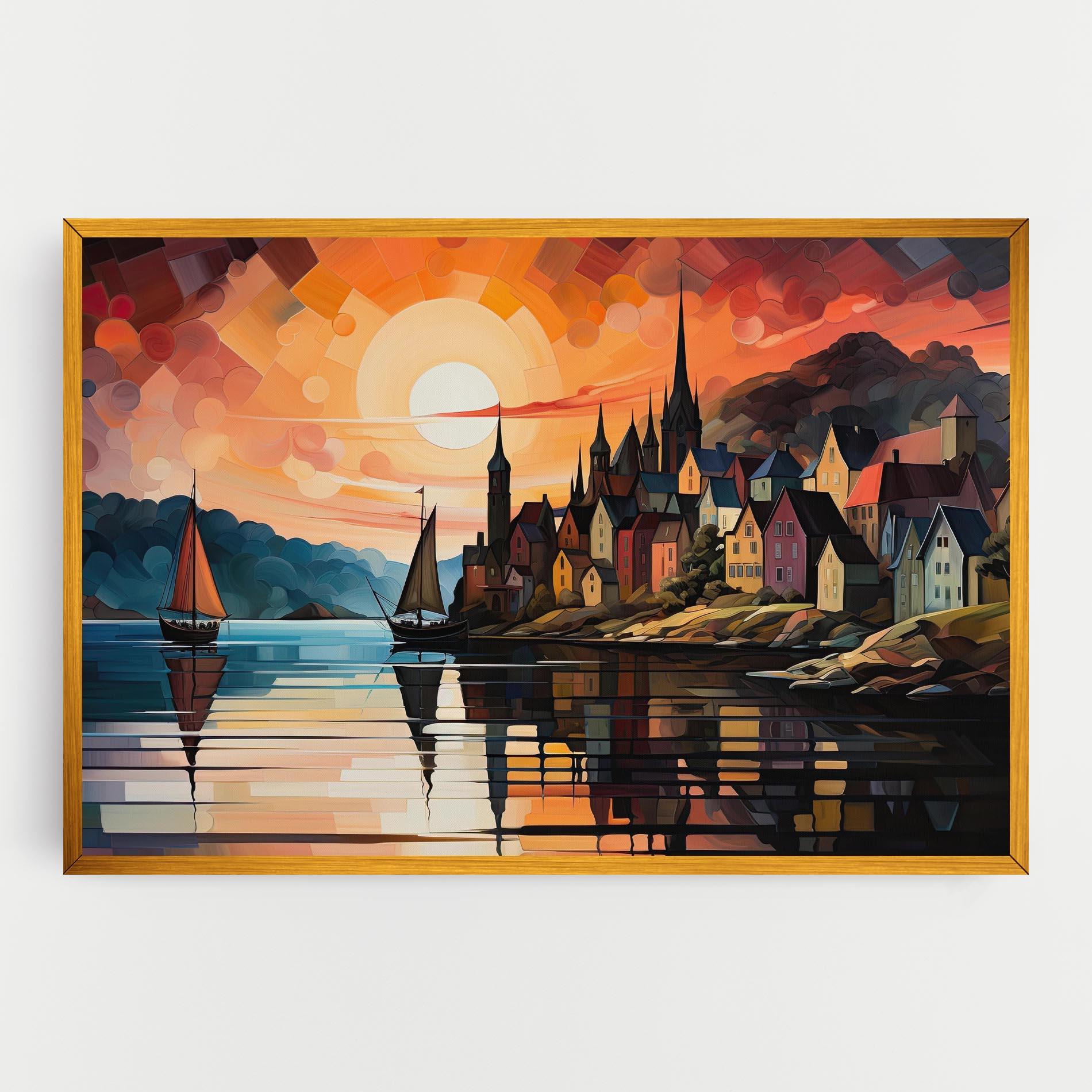 Tablou Canvas Castle Painting mockup 0