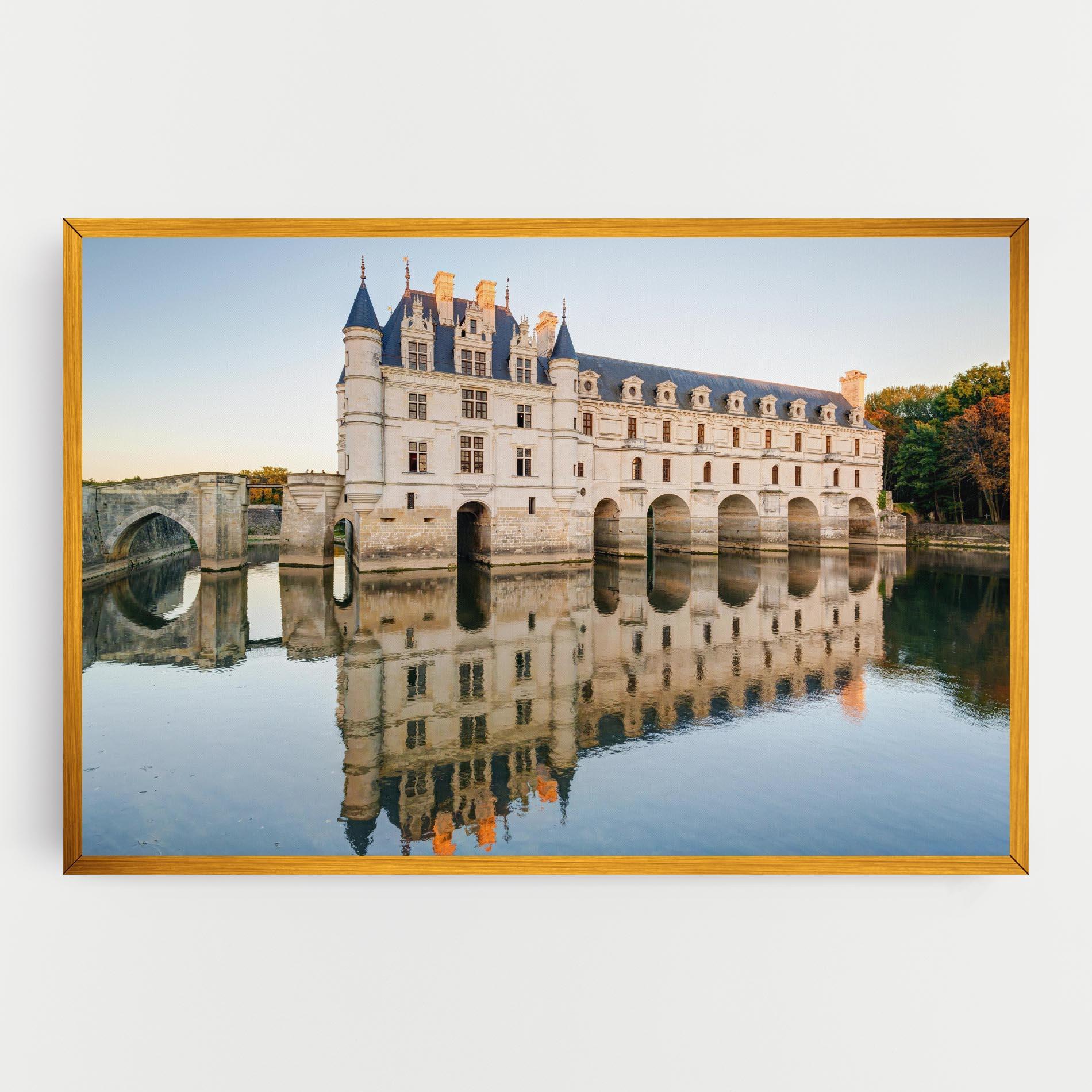 Tablou Canvas Chateau Chenonceau Castle mockup 0