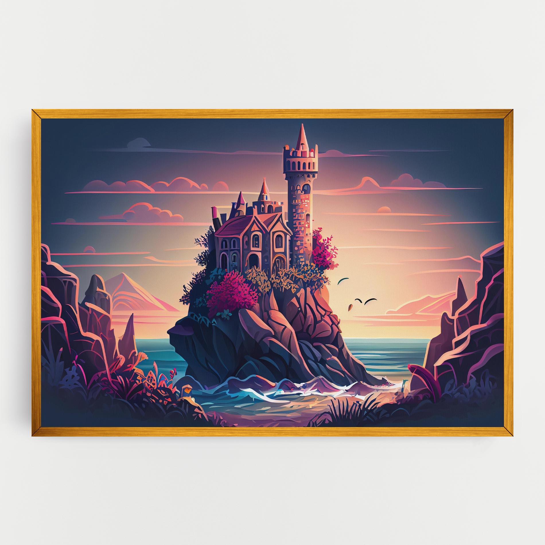 Tablou Canvas Cliff Castle mockup 0