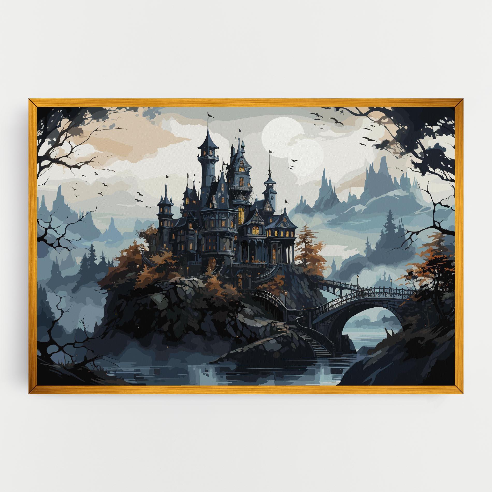 Tablou Canvas Grey Big Castle mockup 0