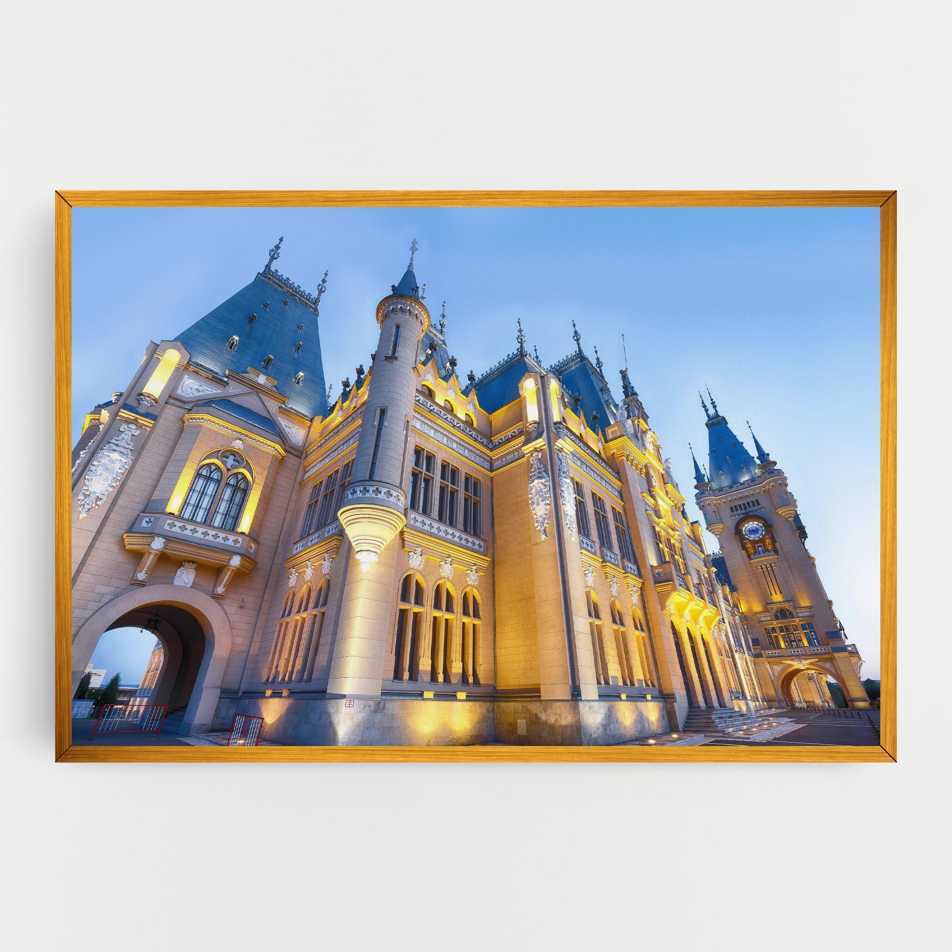 Tablou Canvas Palace Culture Romania mockup 0
