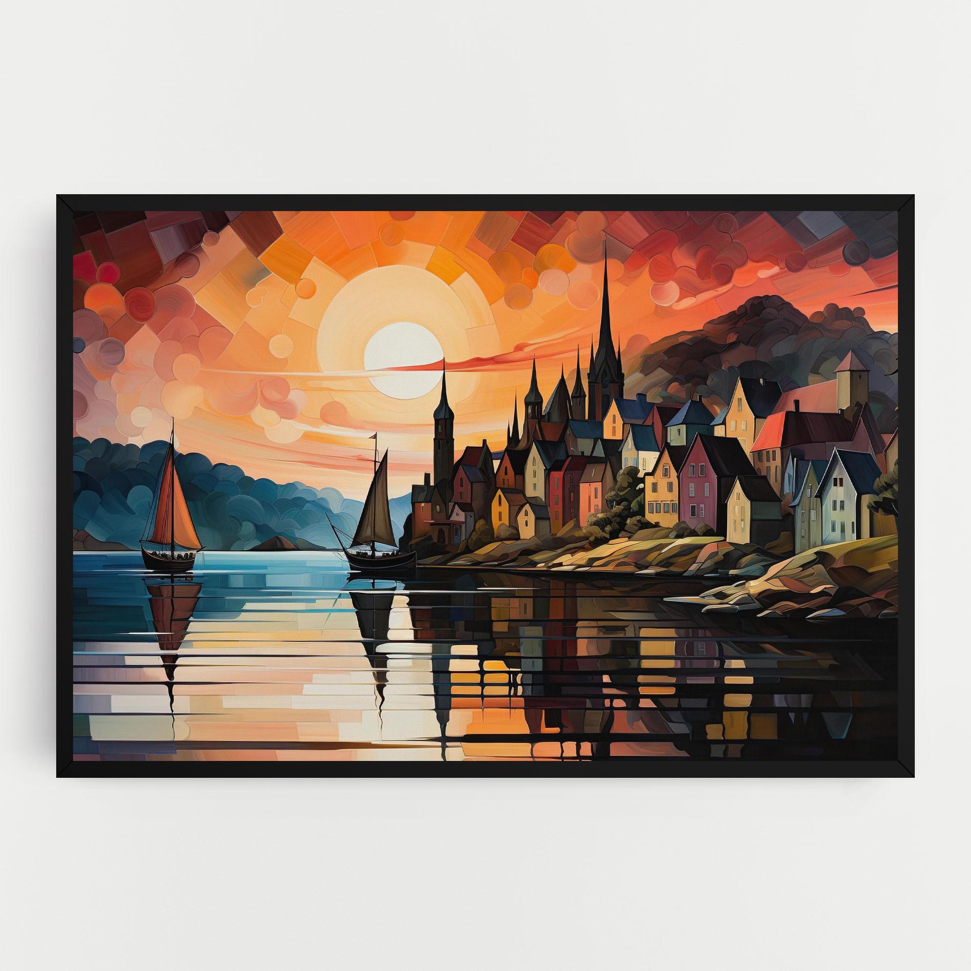 Tablou Canvas Castle Painting mockup 0