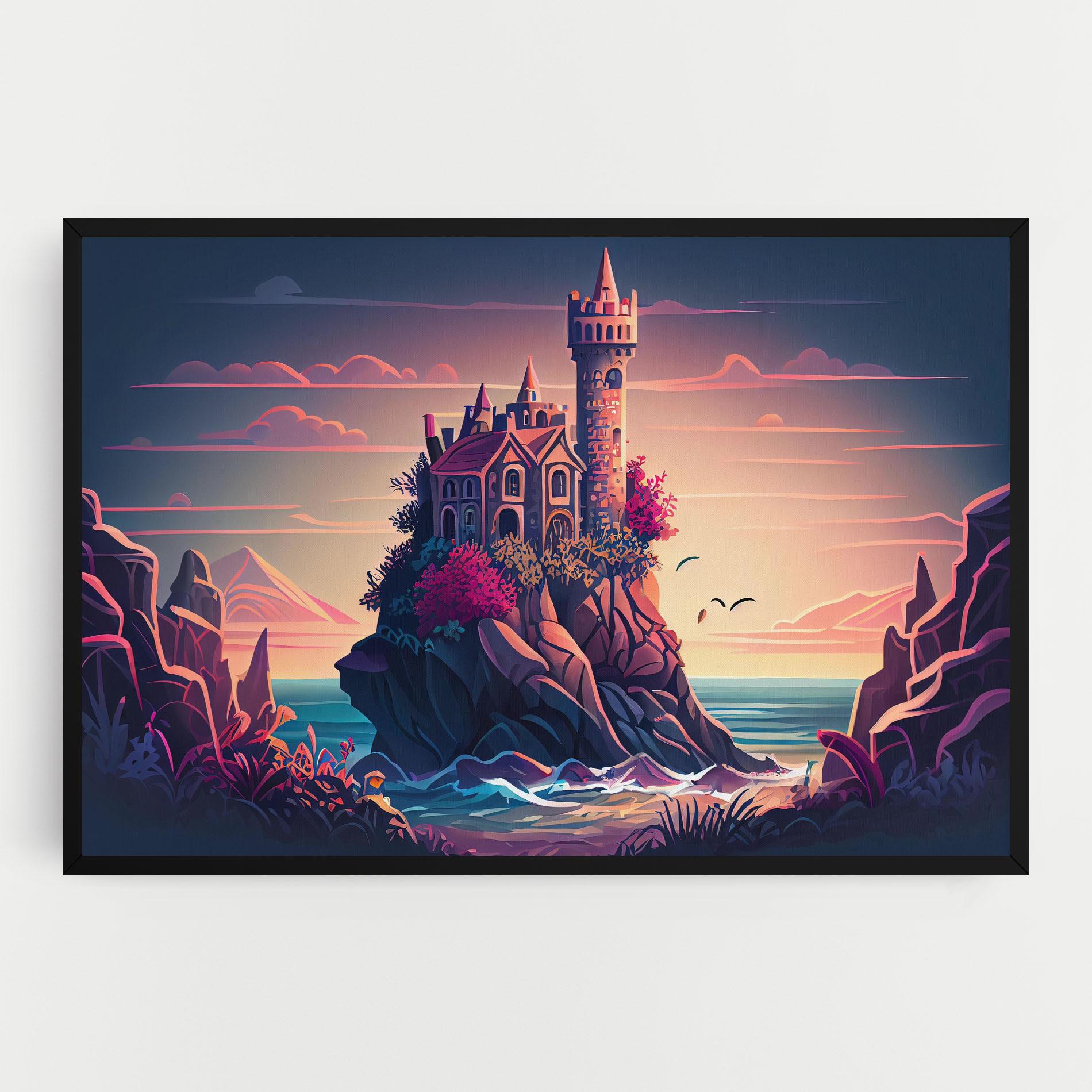 Tablou Canvas Cliff Castle mockup 0