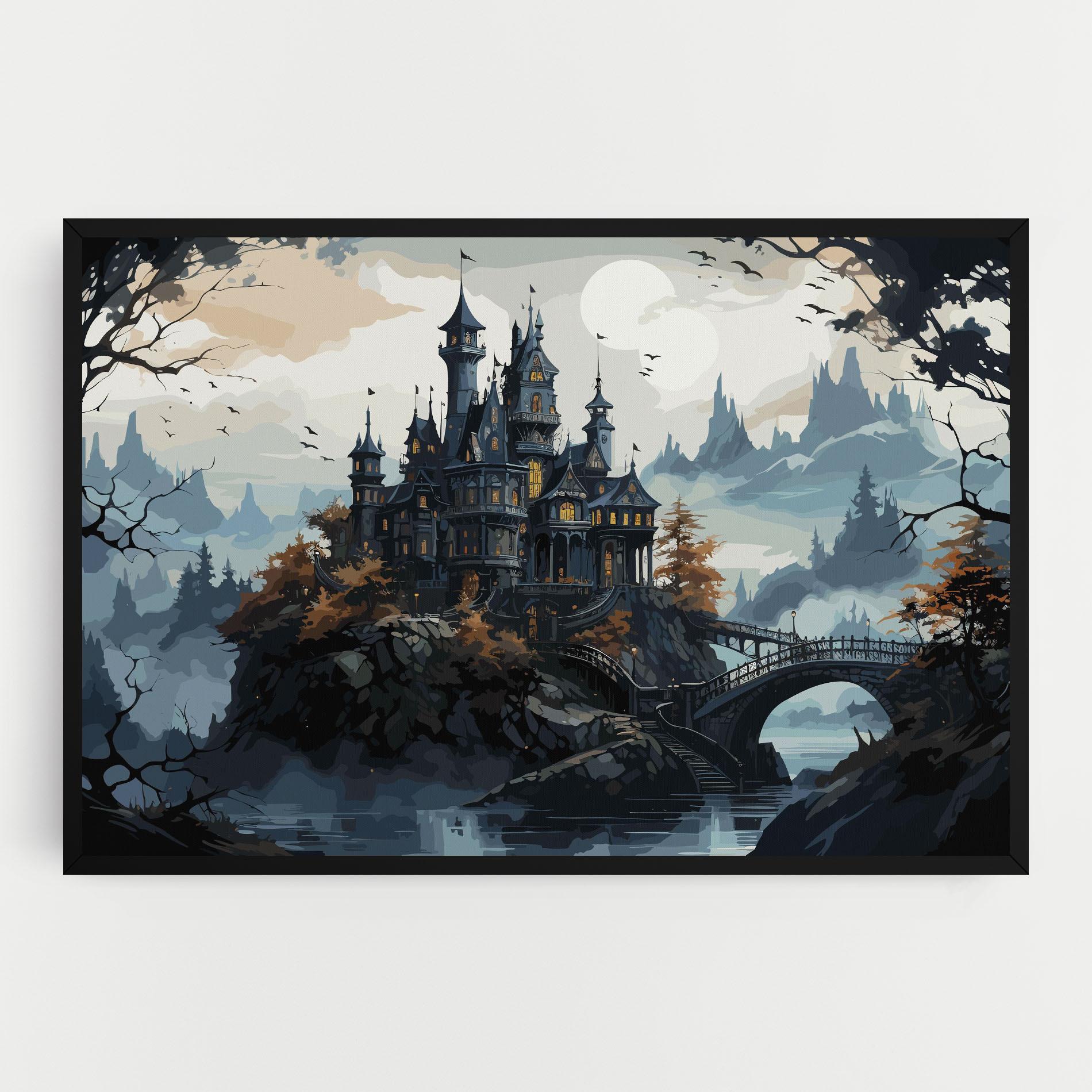 Tablou Canvas Grey Big Castle mockup 0