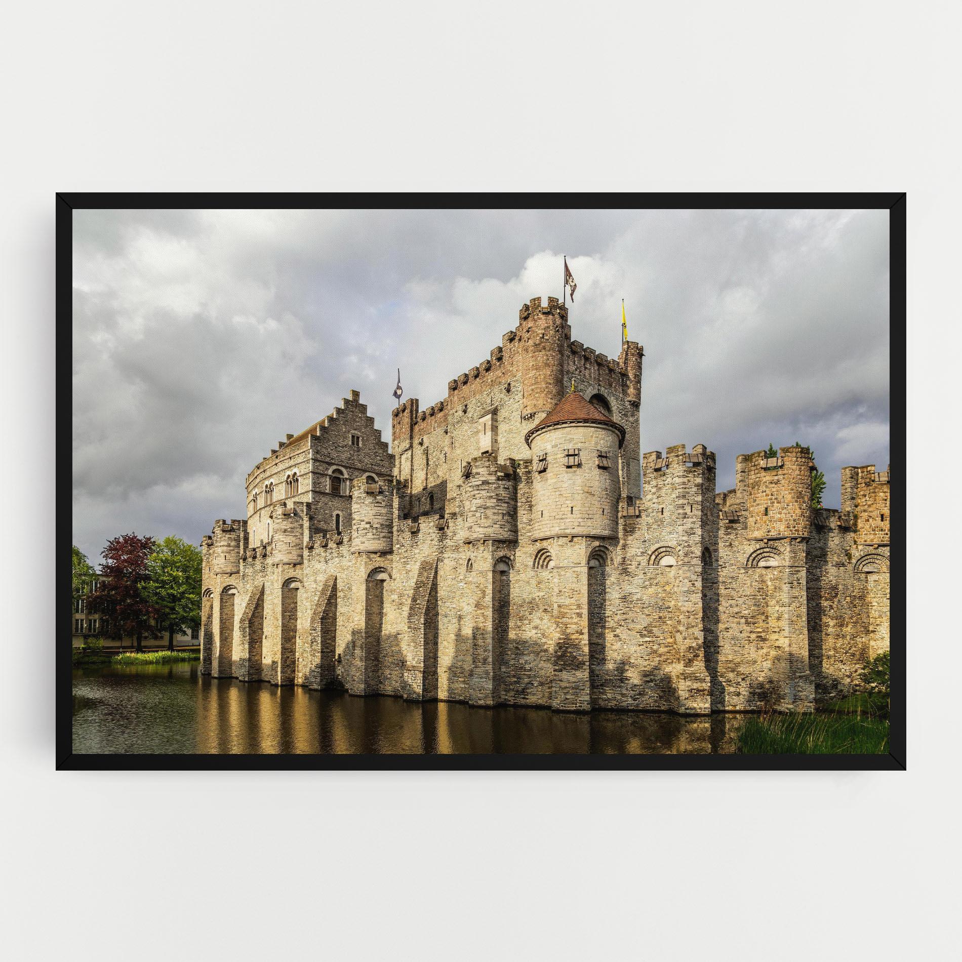 Tablou Canvas Medieval Castle Belgium mockup 0