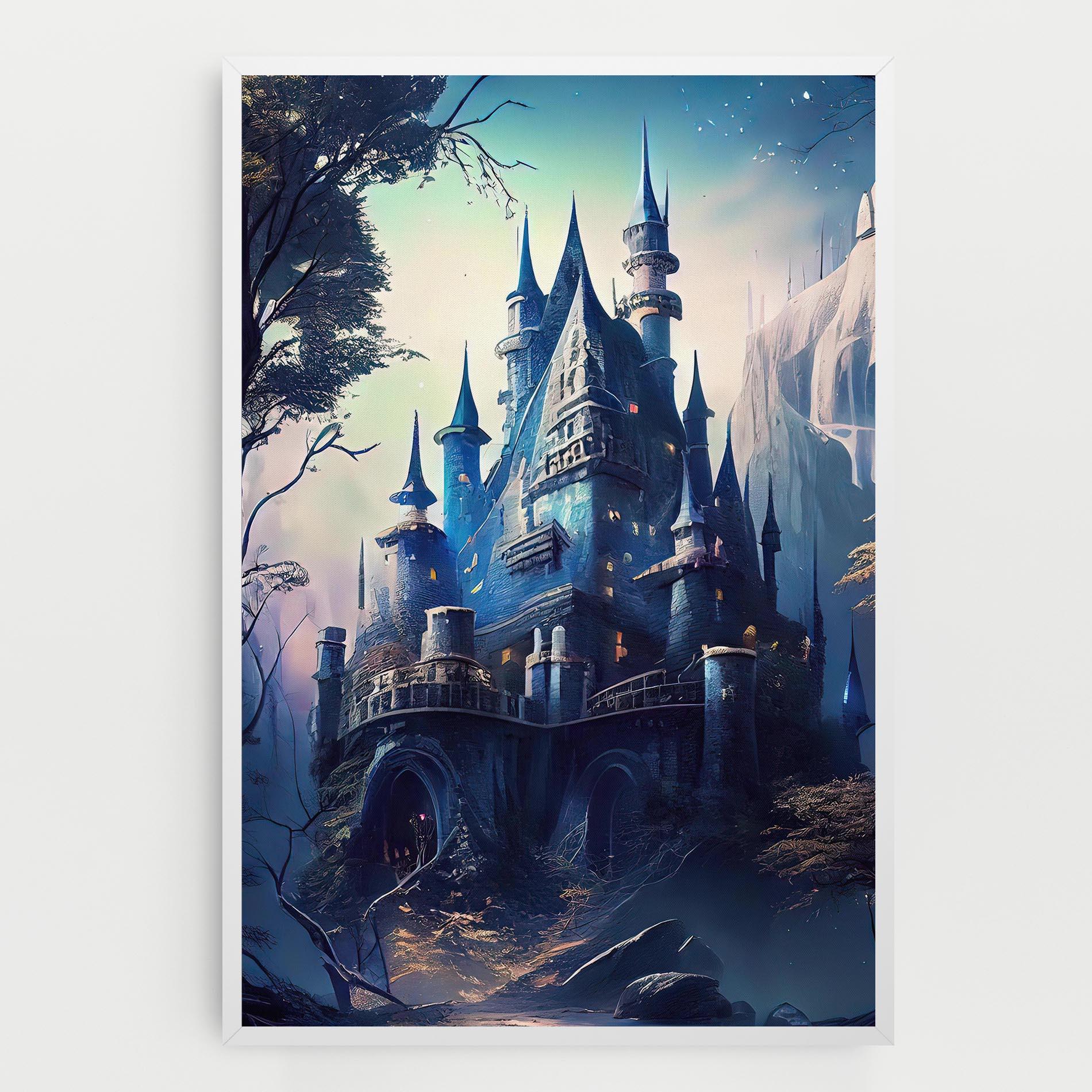 Tablou Canvas Blue Art Castle mockup 0
