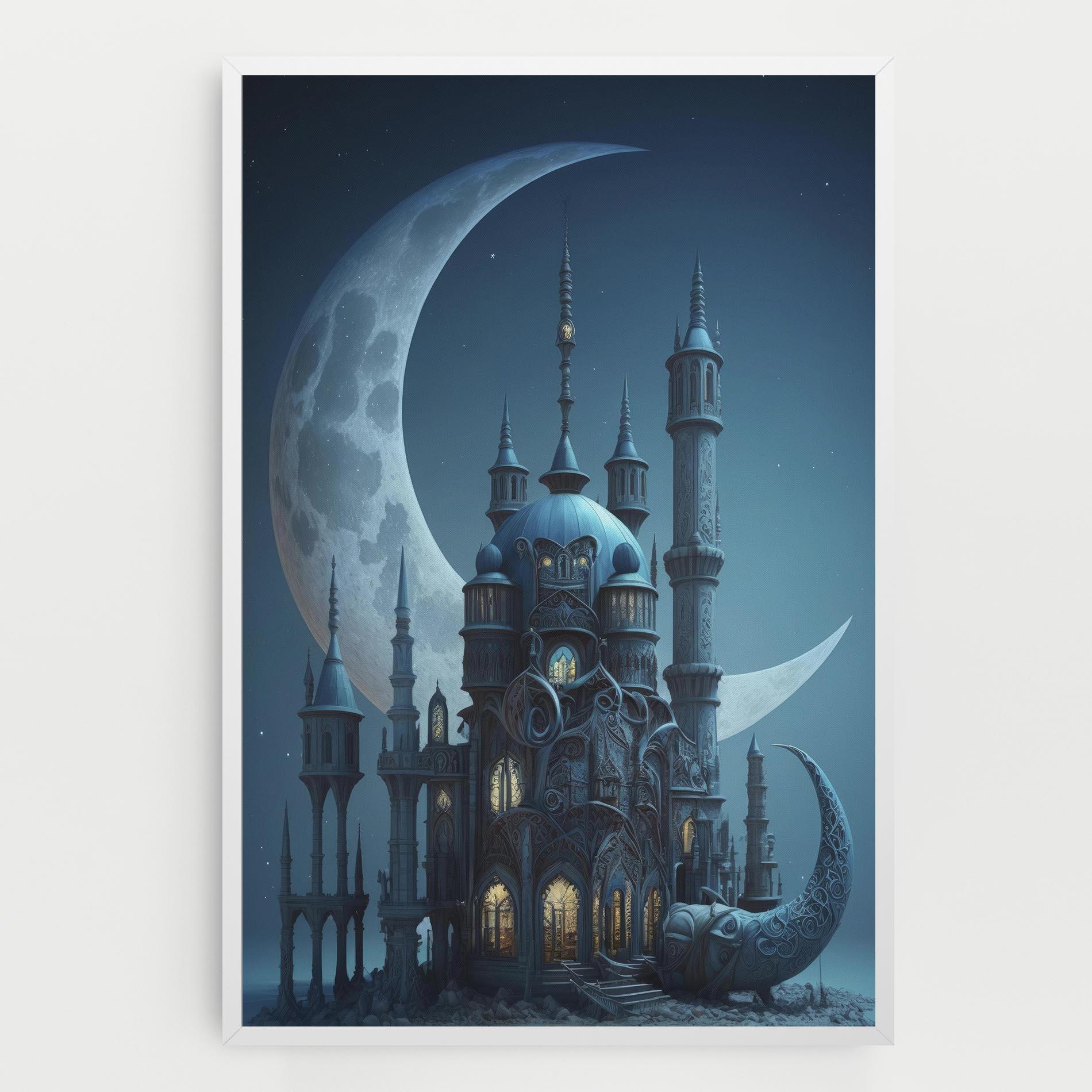 Tablou Canvas Mosque Moon mockup 0