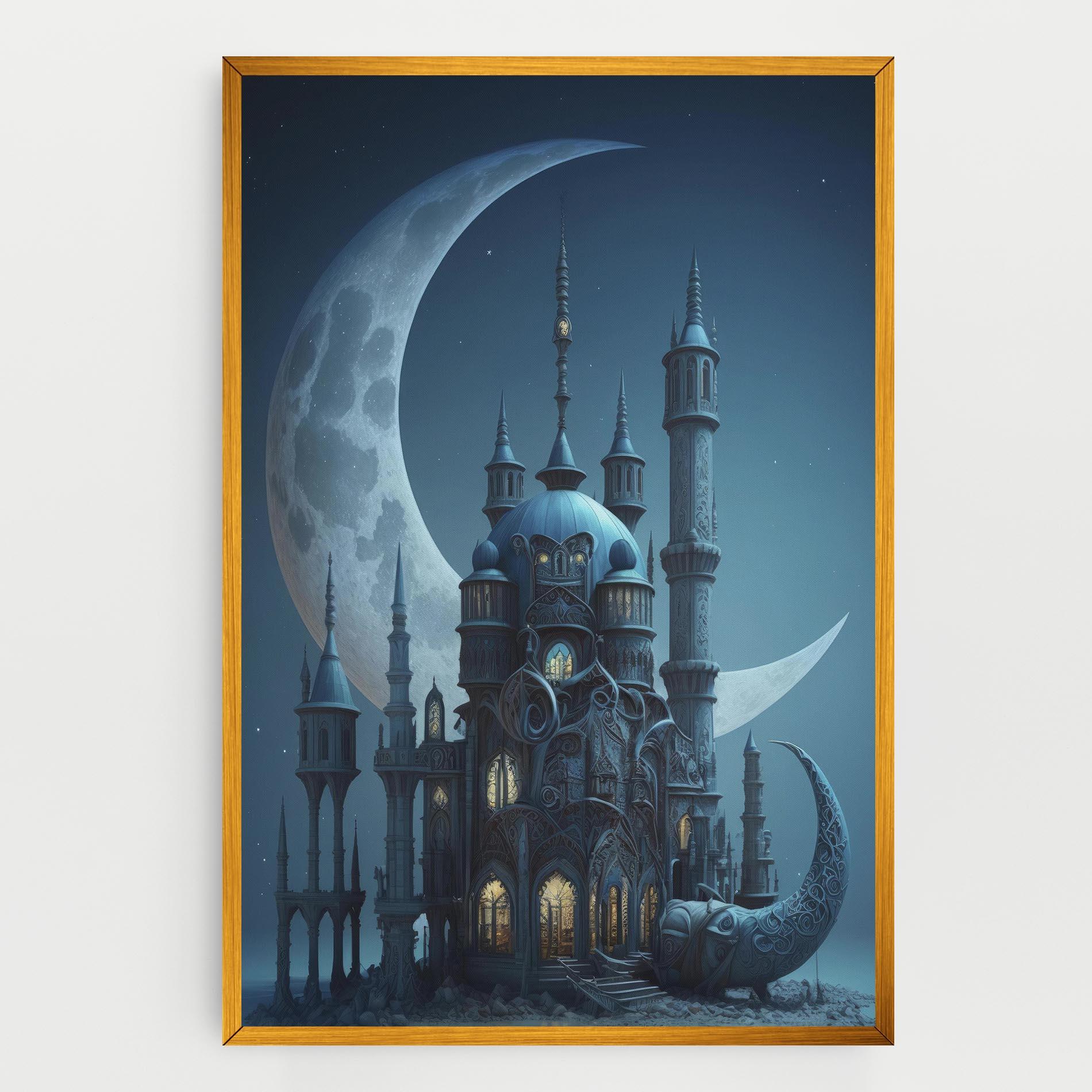 Tablou Canvas Mosque Moon mockup 0