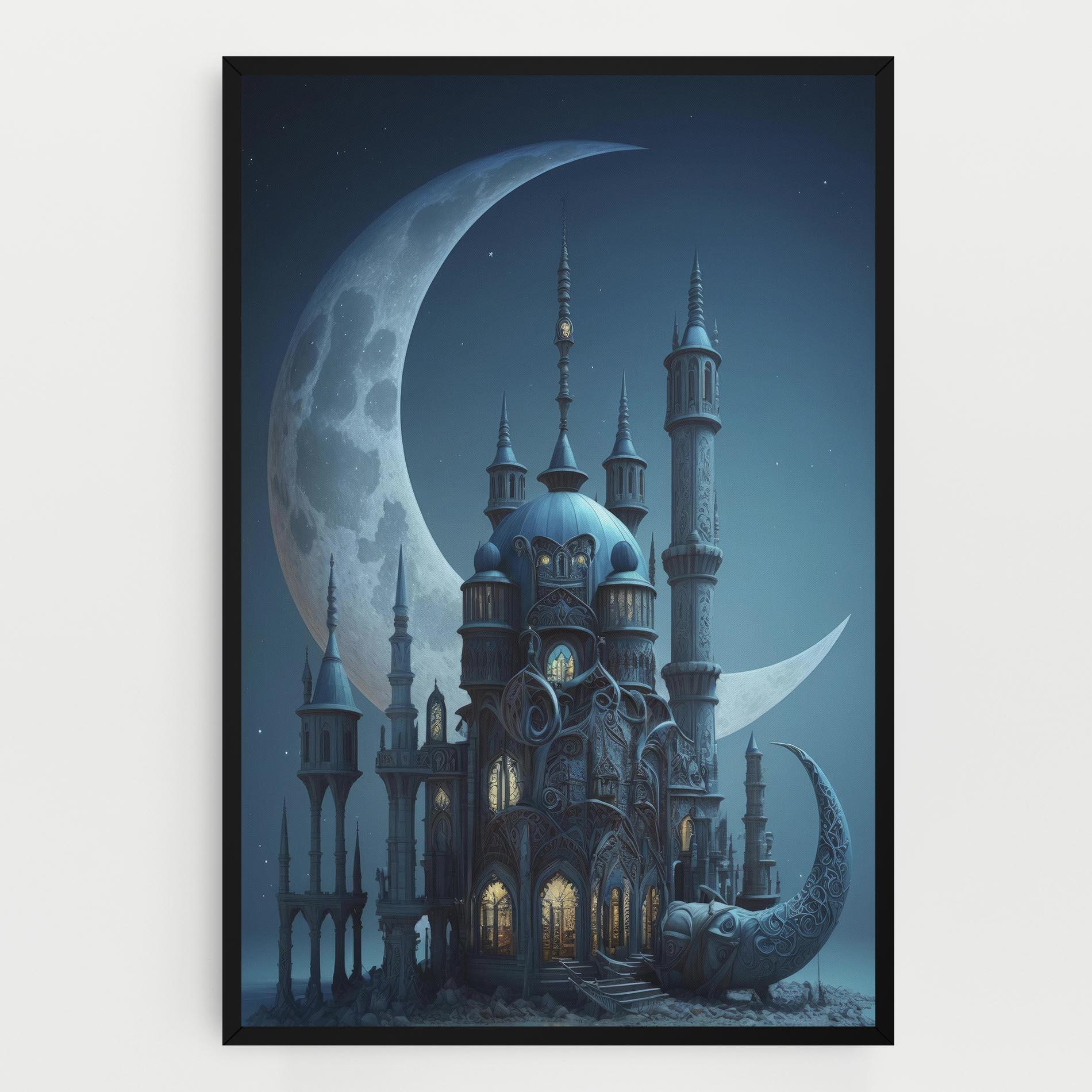 Tablou Canvas Mosque Moon mockup 0