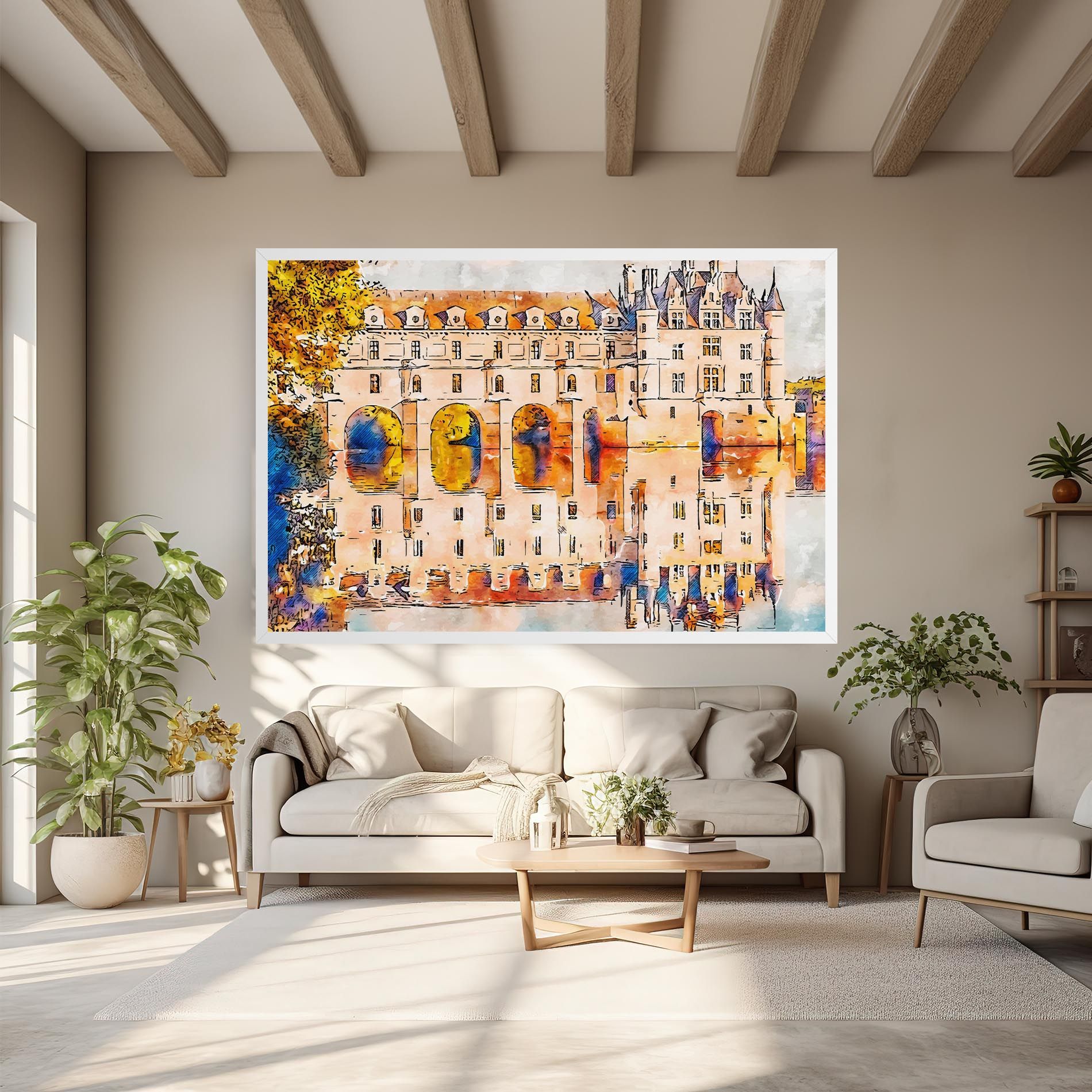 Blue Orange Castle mockup 6