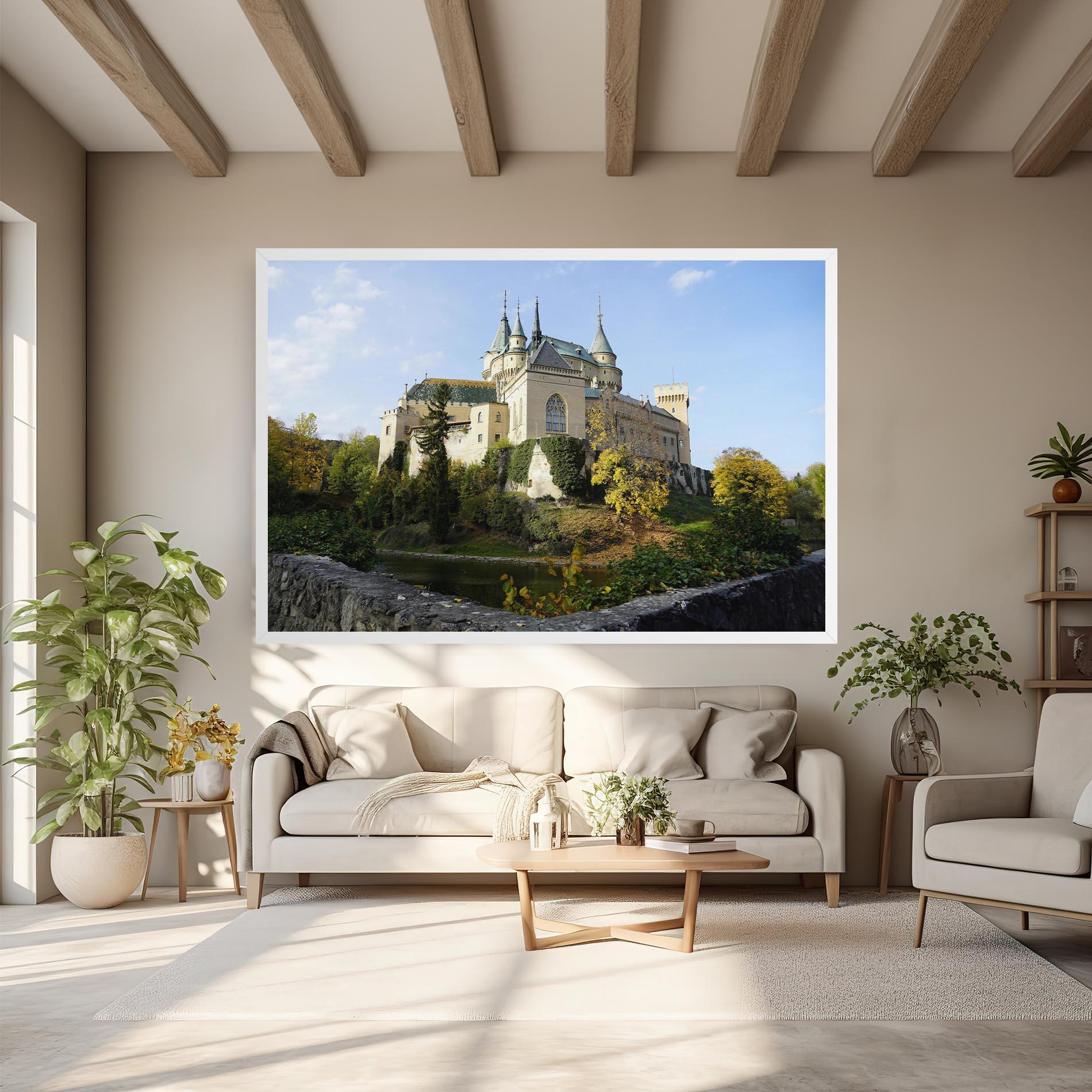 Tablou Canvas Bojnice Castle Slovakia mockup 6