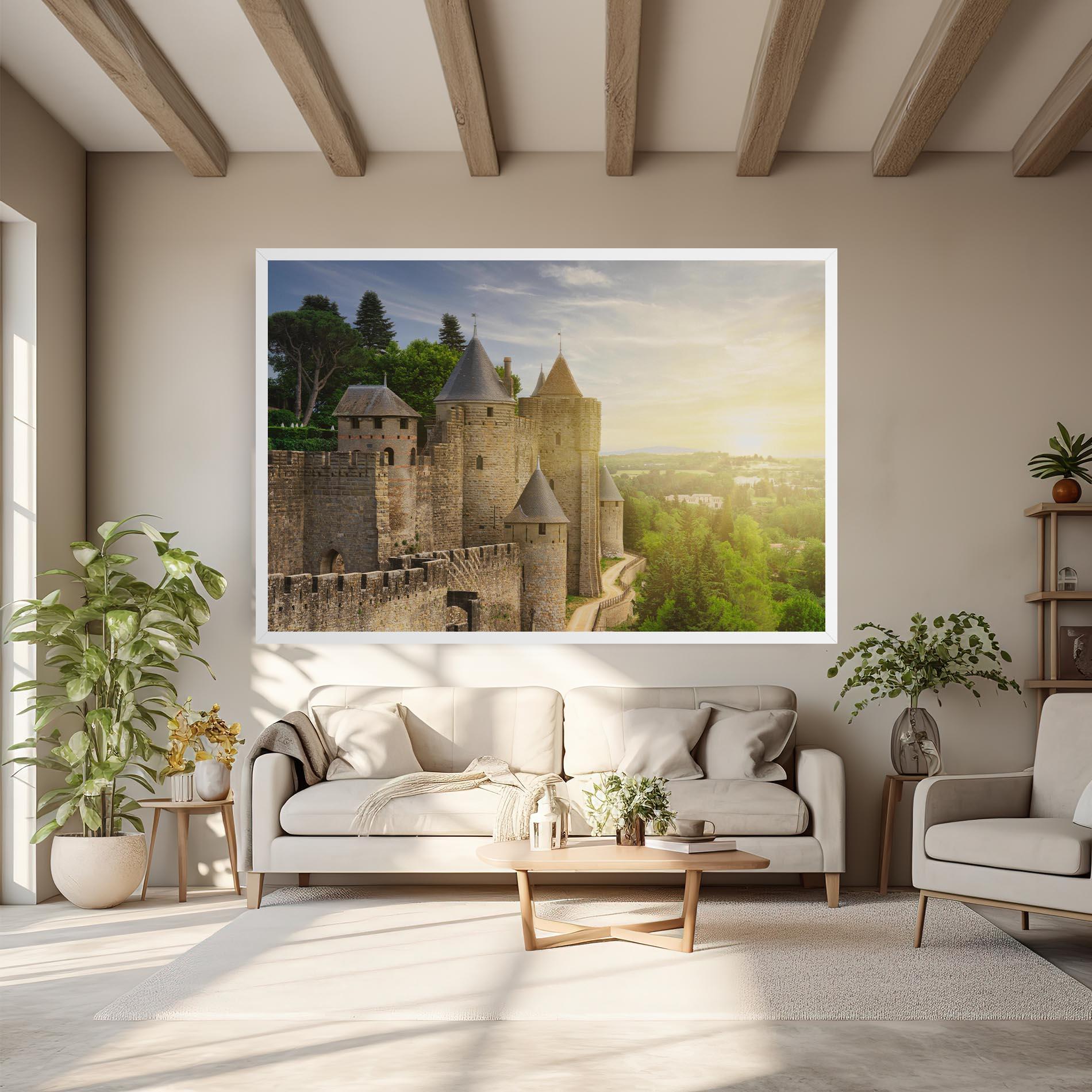 Tablou Canvas Carcassonne France mockup 6