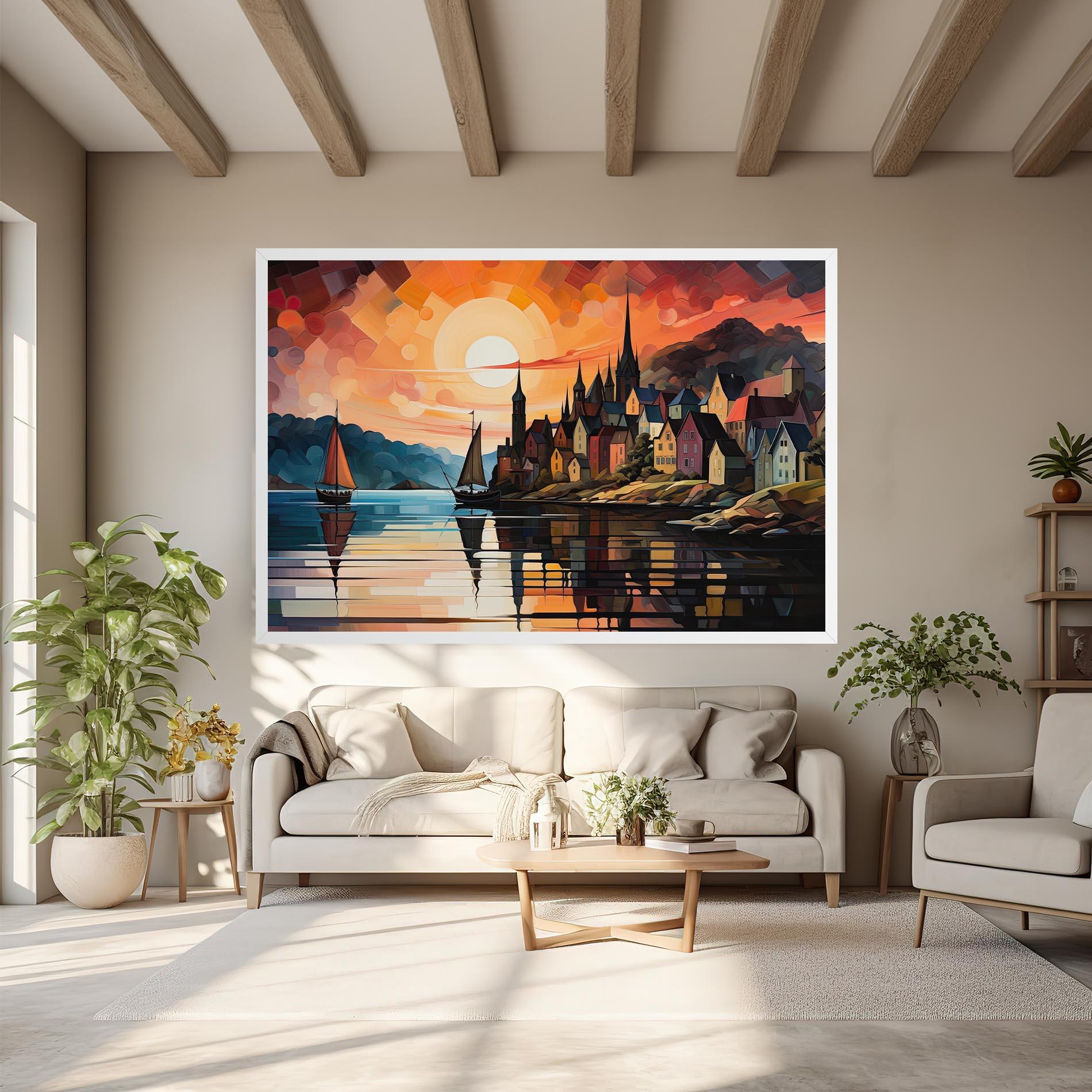 Tablou Canvas Castle Painting mockup 6