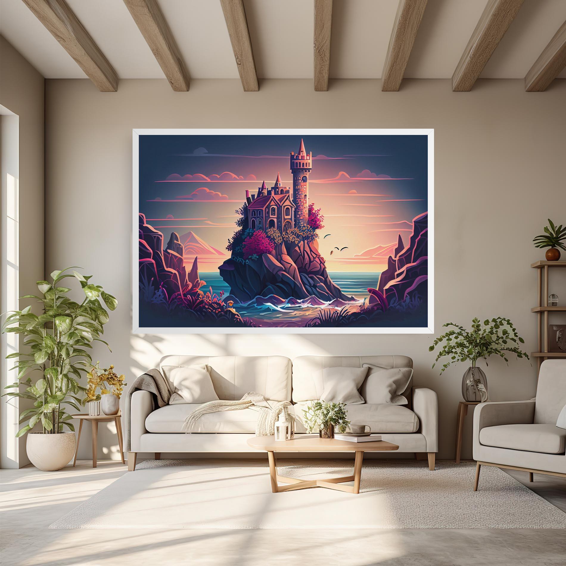 Tablou Canvas Cliff Castle mockup 6