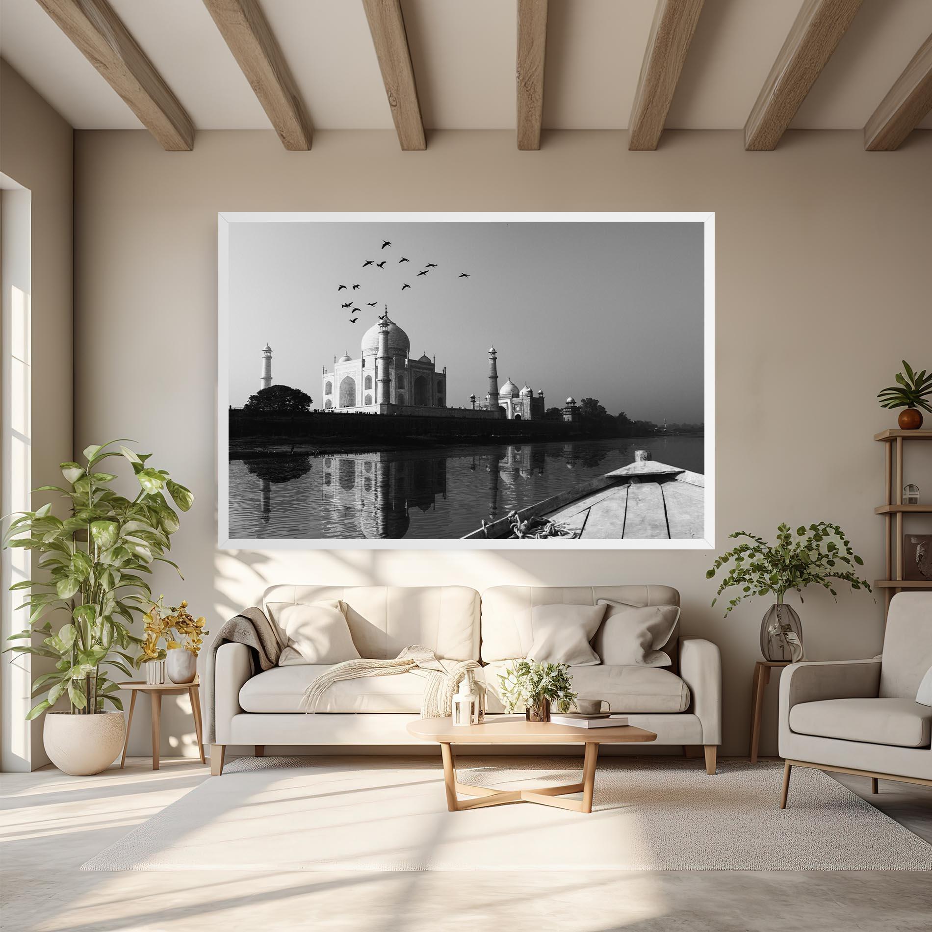 Tablou Canvas Taj Mahal Reflected mockup 6