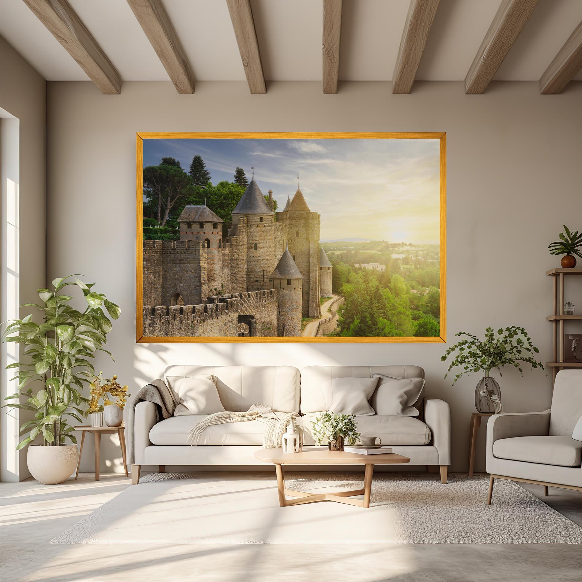 Tablou Canvas Carcassonne France mockup 6