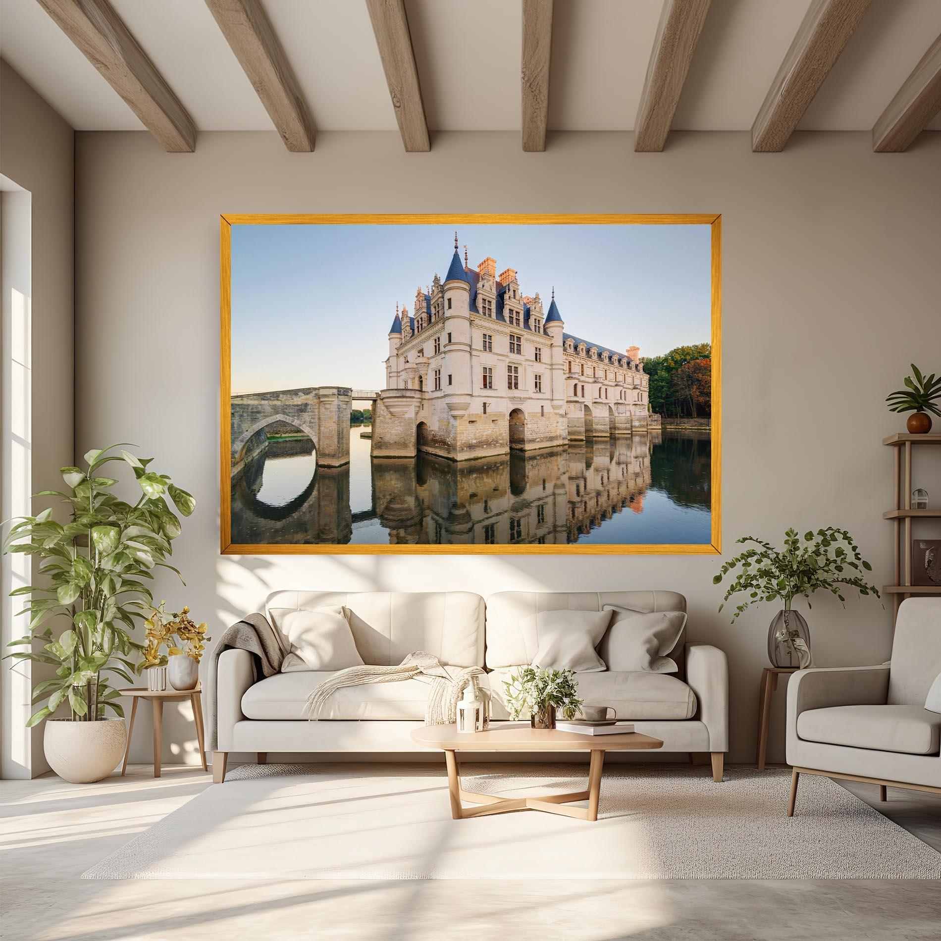 Tablou Canvas Chateau France mockup 6