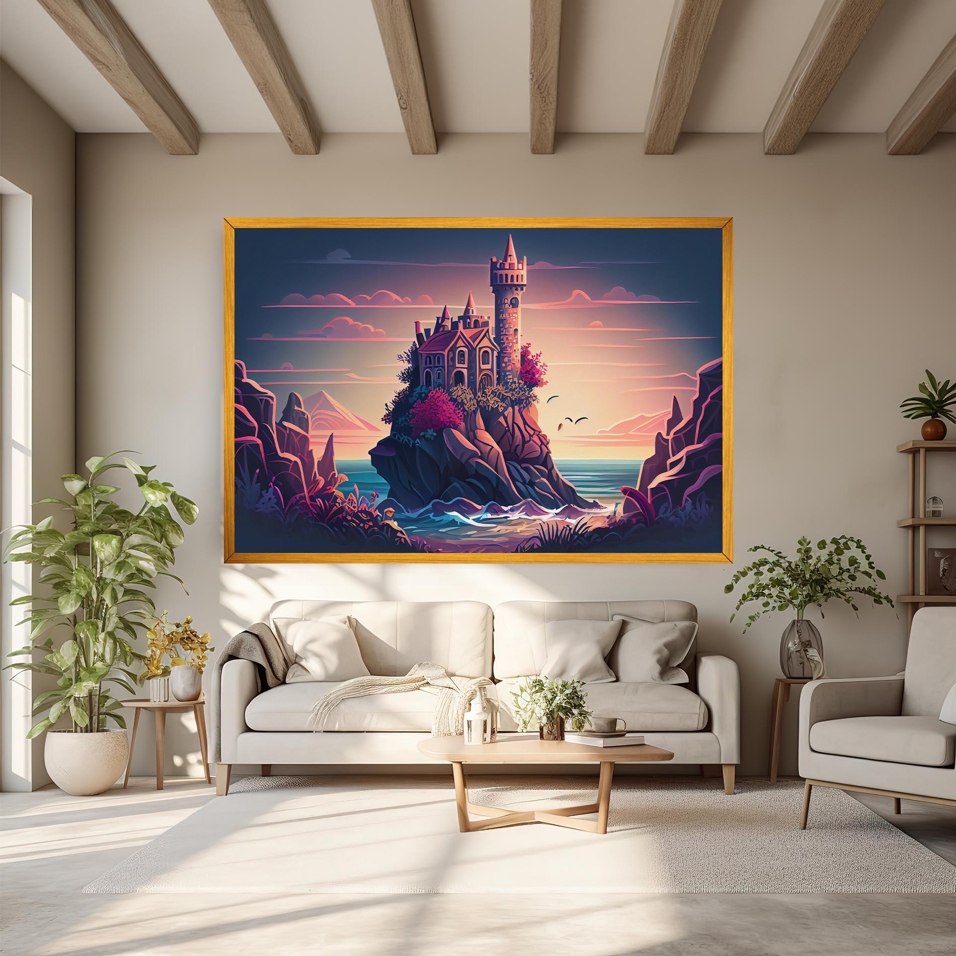 Tablou Canvas Cliff Castle mockup 6