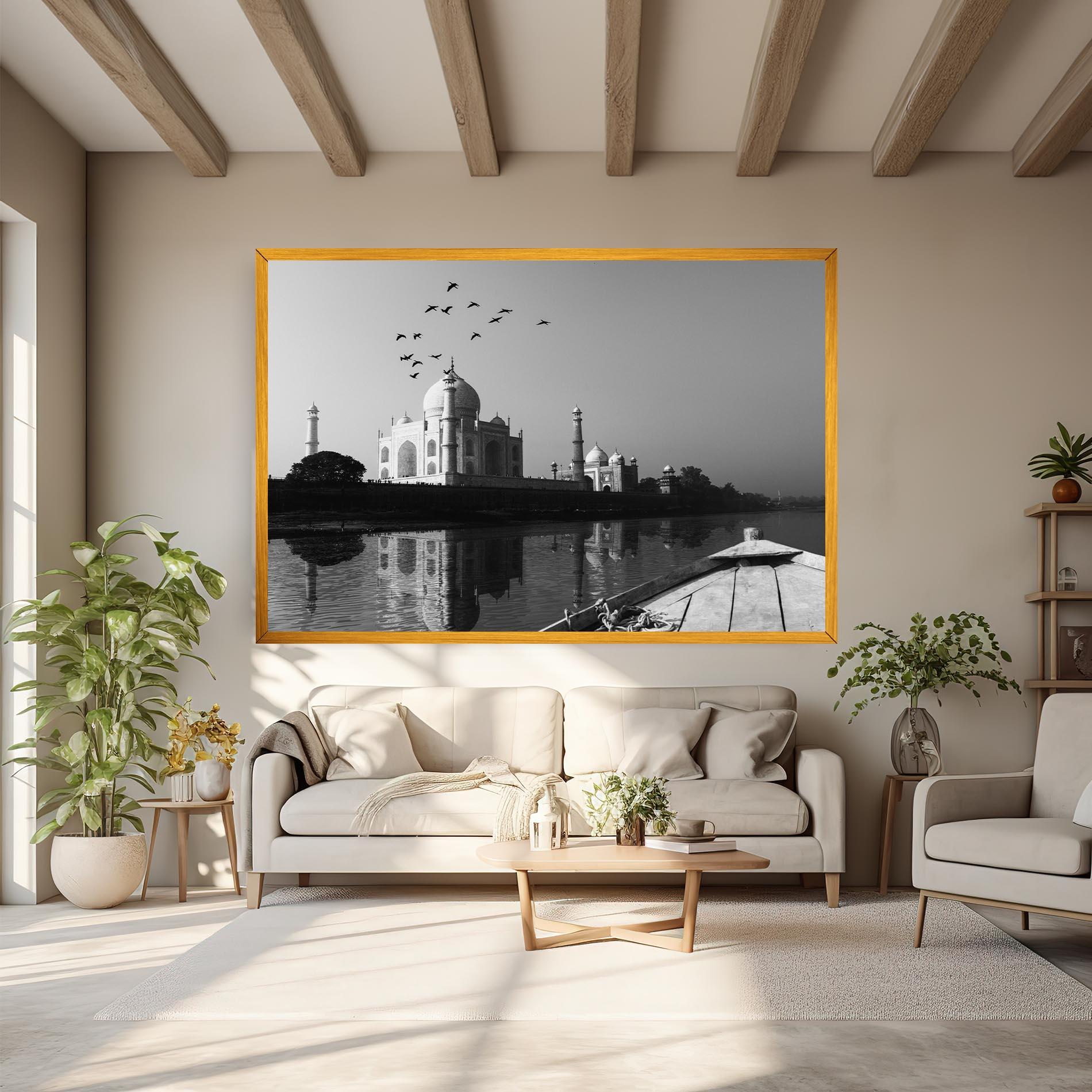 Tablou Canvas Taj Mahal Reflected mockup 6