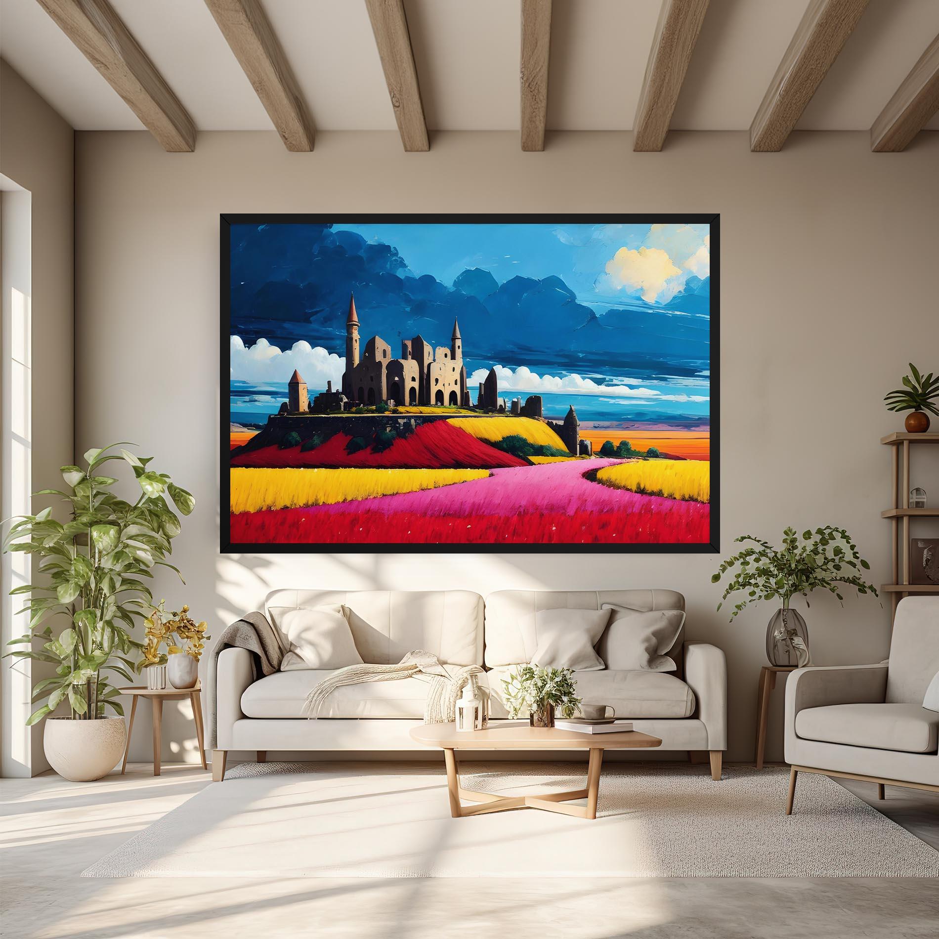 Tablou Canvas Antique Building Art mockup 6