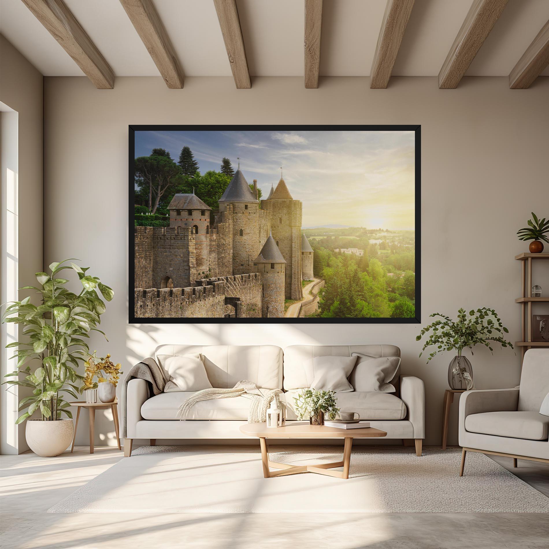 Tablou Canvas Carcassonne France mockup 6