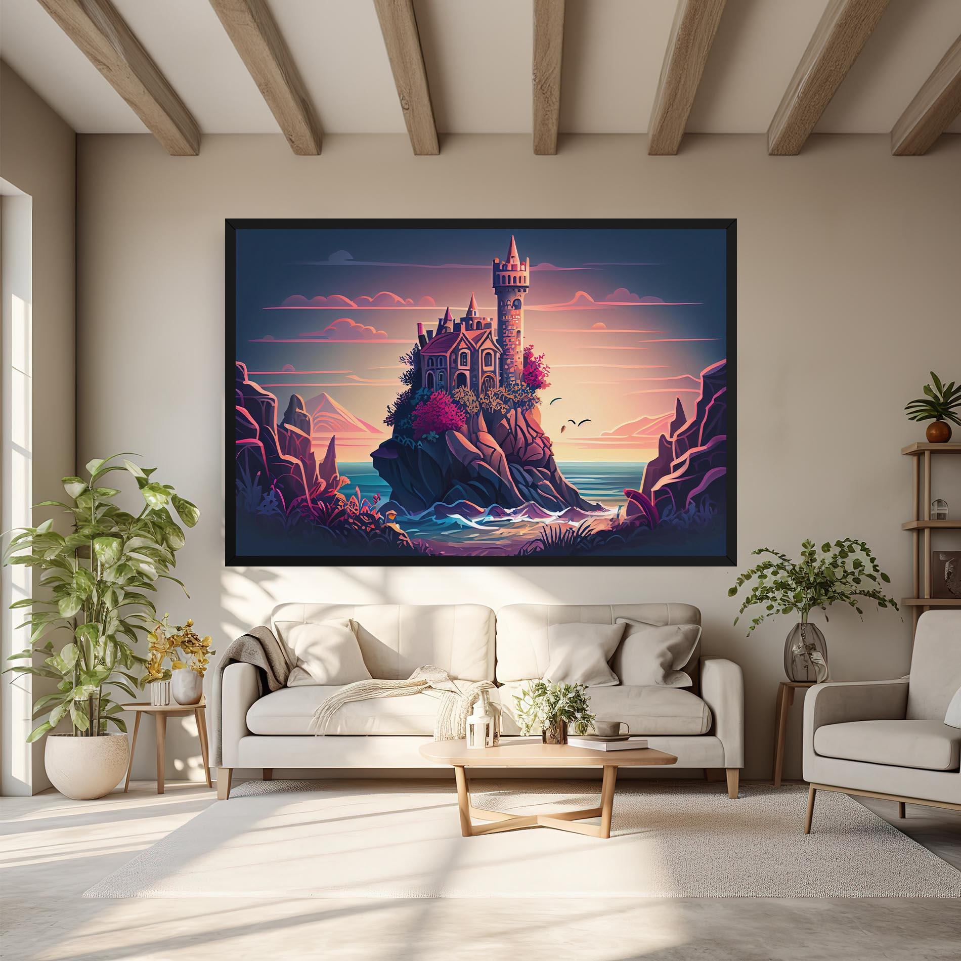 Tablou Canvas Cliff Castle mockup 6