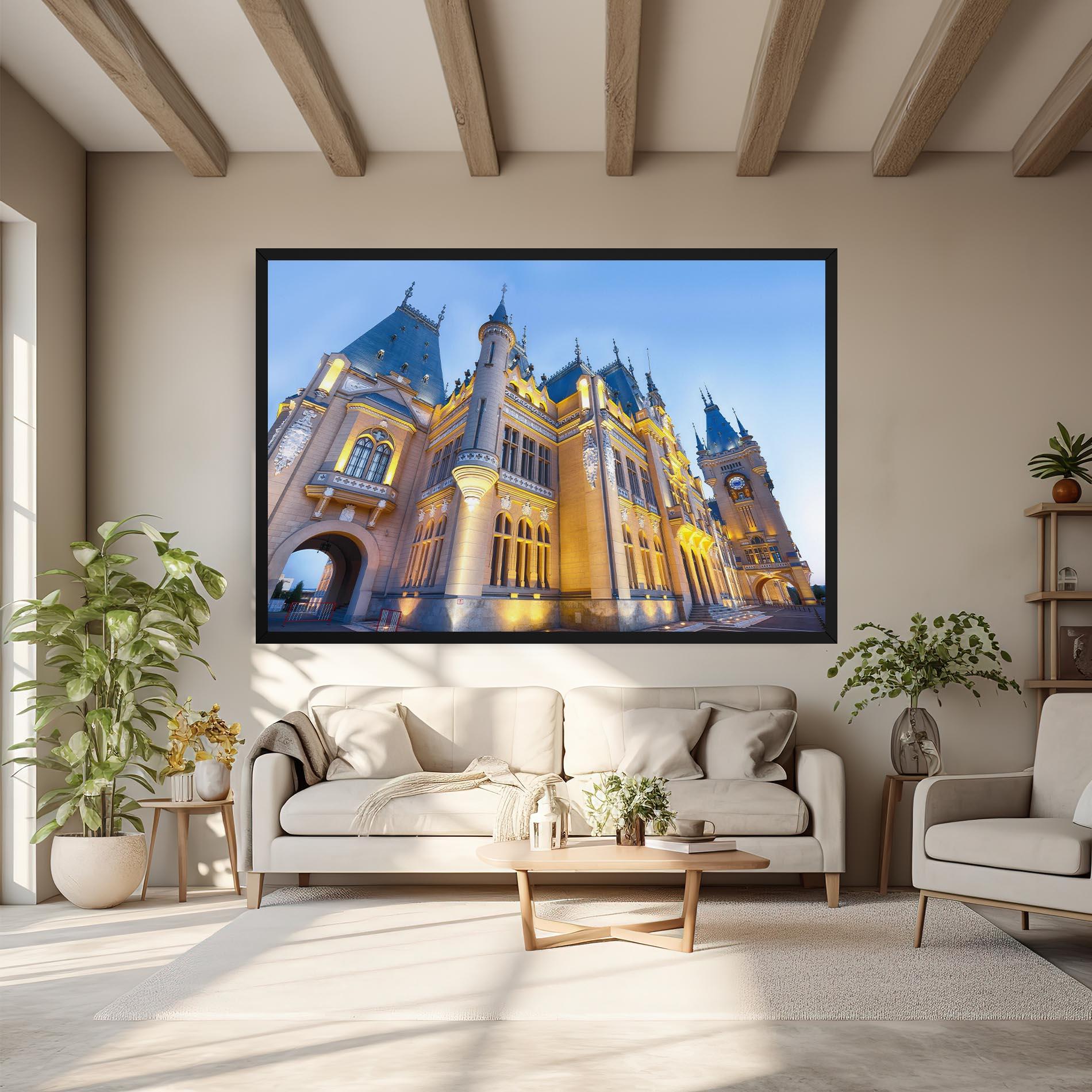 Tablou Canvas Palace Culture Romania mockup 6
