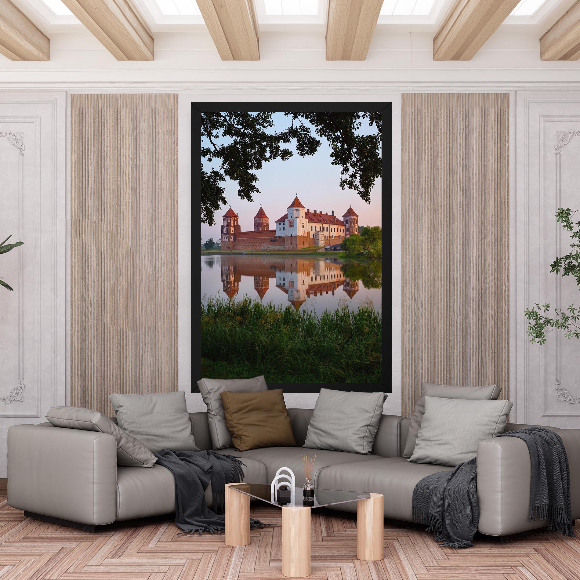 Tablou Canvas Ancient Castle Morning mockup 6