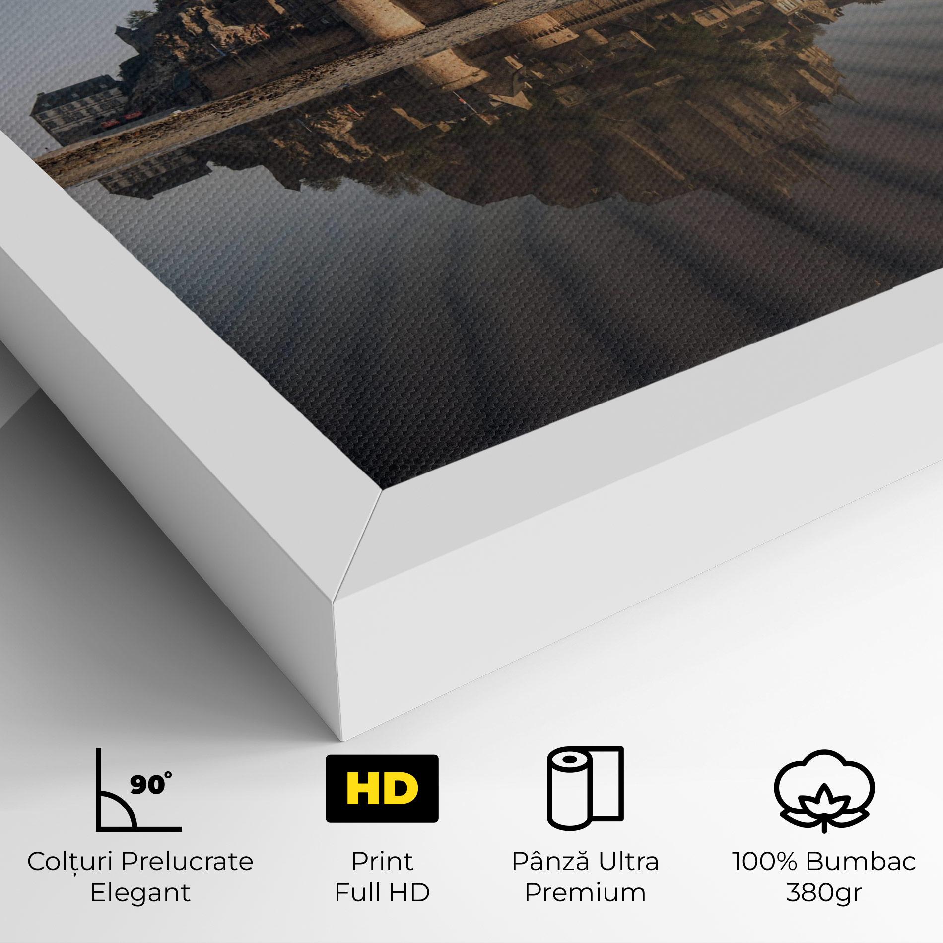 Tablou Canvas Castle Reflection mockup 4