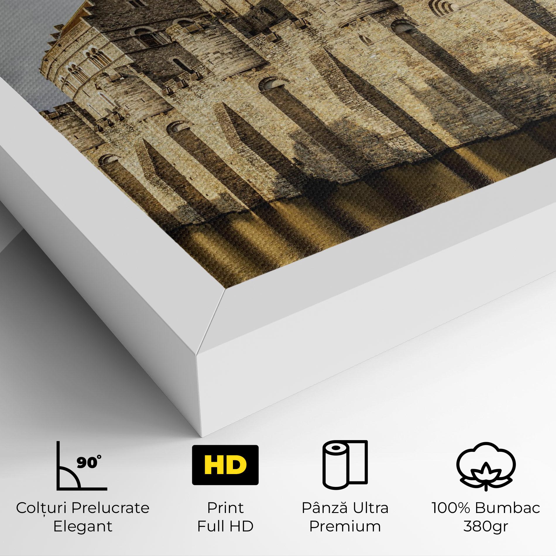 Tablou Canvas Medieval Castle Belgium mockup 4