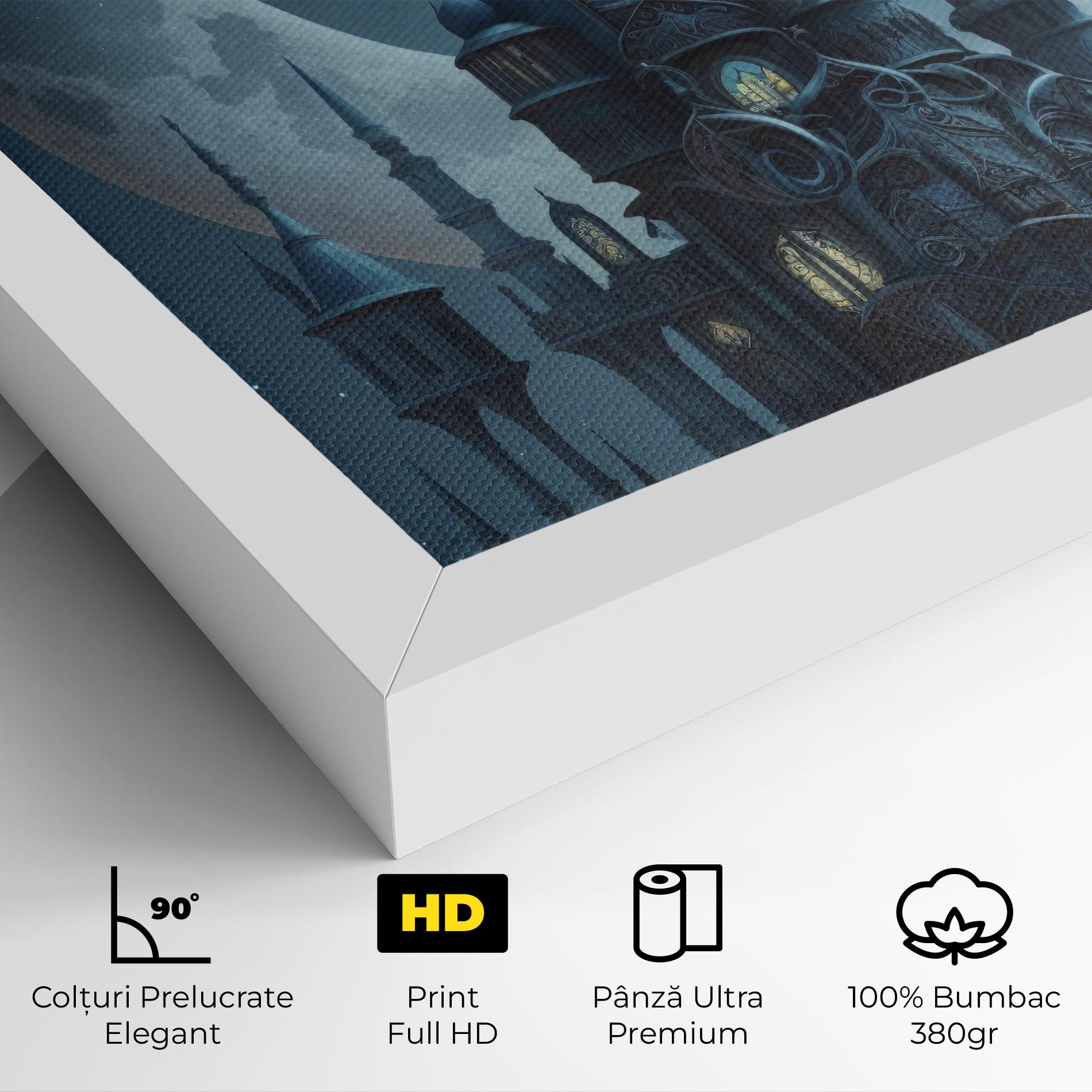 Tablou Canvas Mosque Moon mockup 4