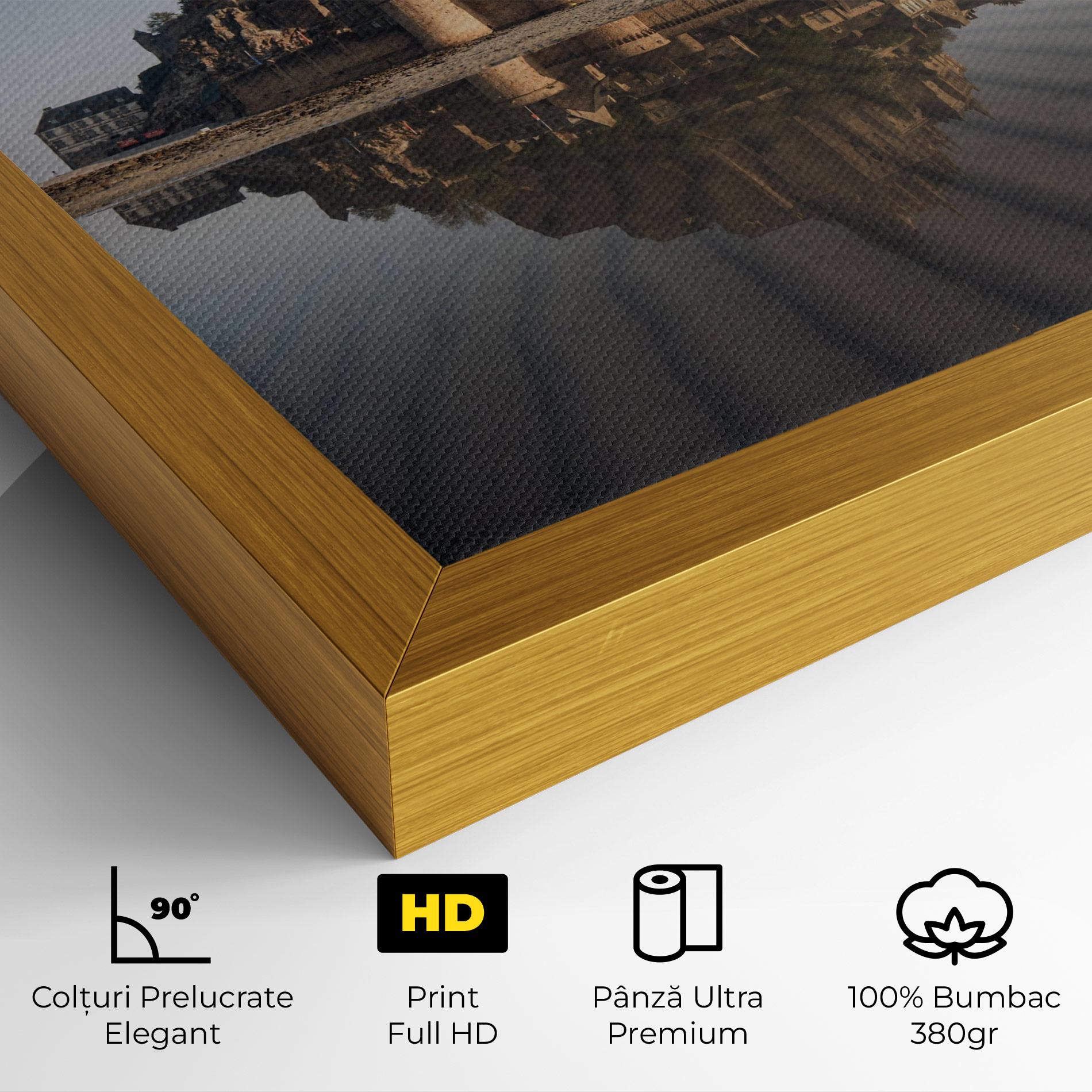 Tablou Canvas Castle Reflection mockup 4