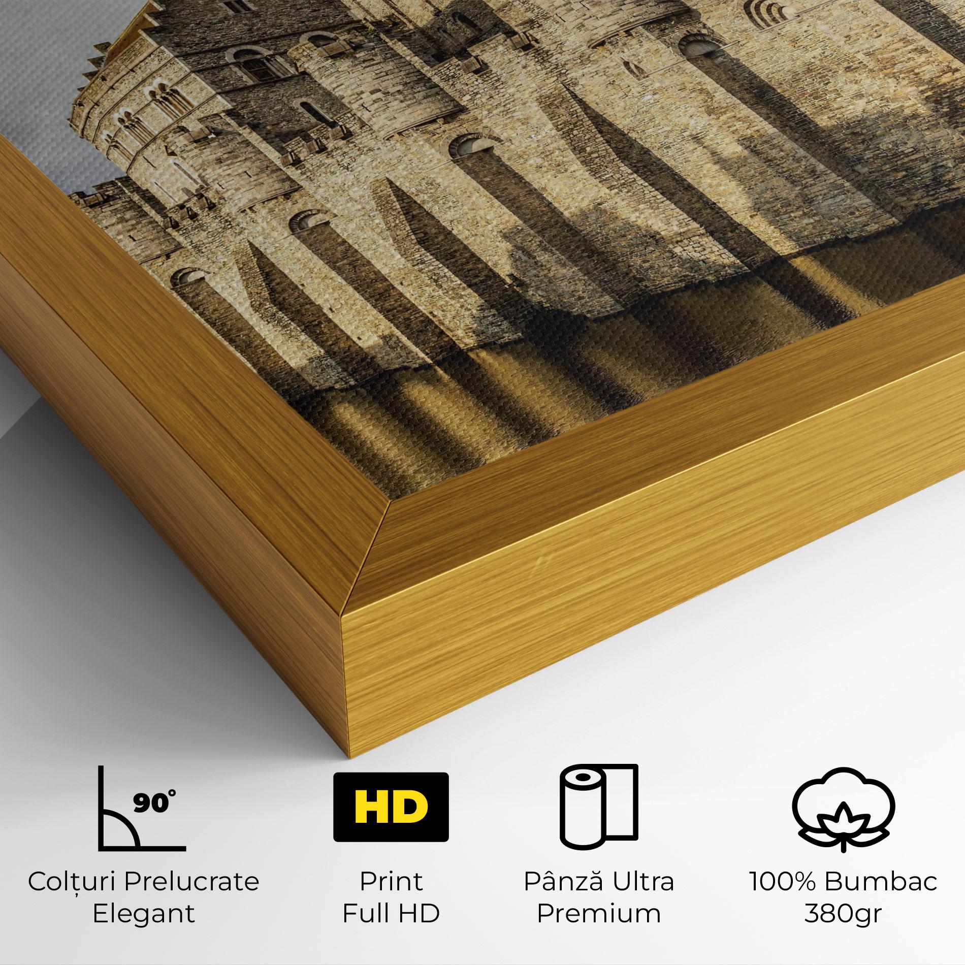 Tablou Canvas Medieval Castle Belgium mockup 4