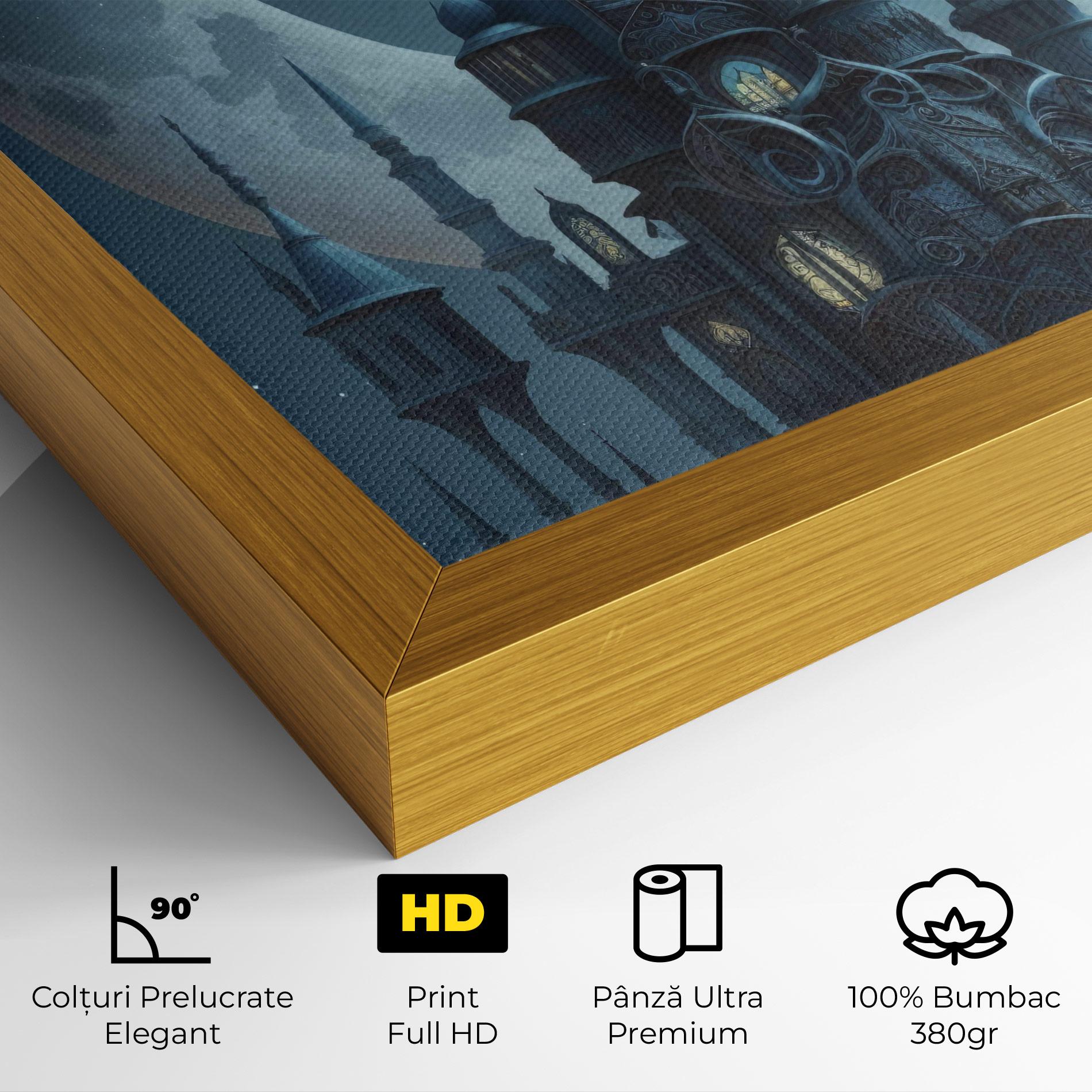 Tablou Canvas Mosque Moon mockup 4
