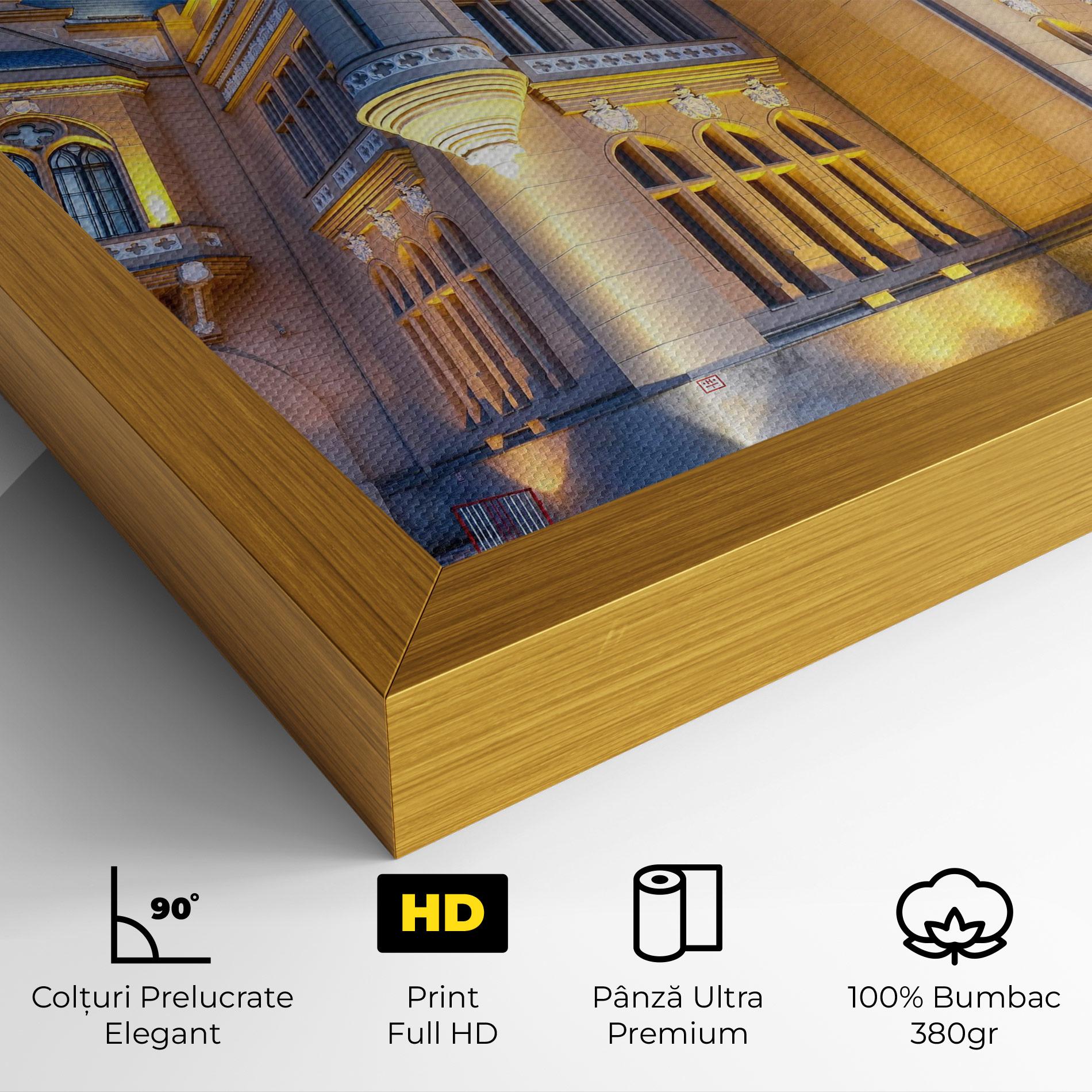 Tablou Canvas Palace Culture Romania mockup 4