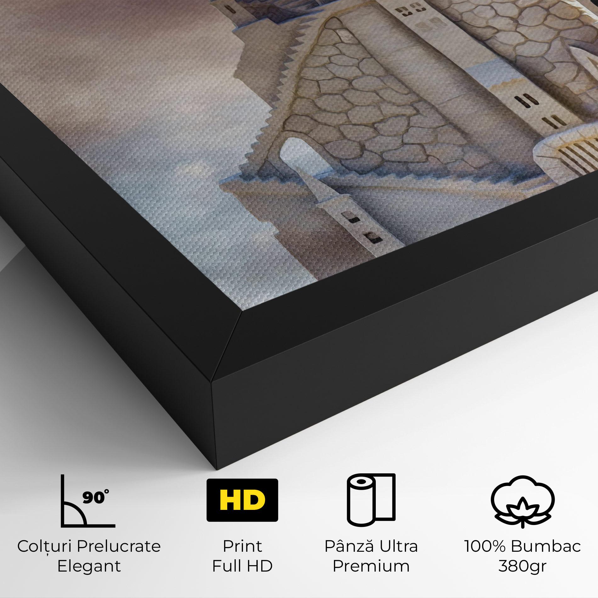 Tablou Canvas Cream Castle mockup 4