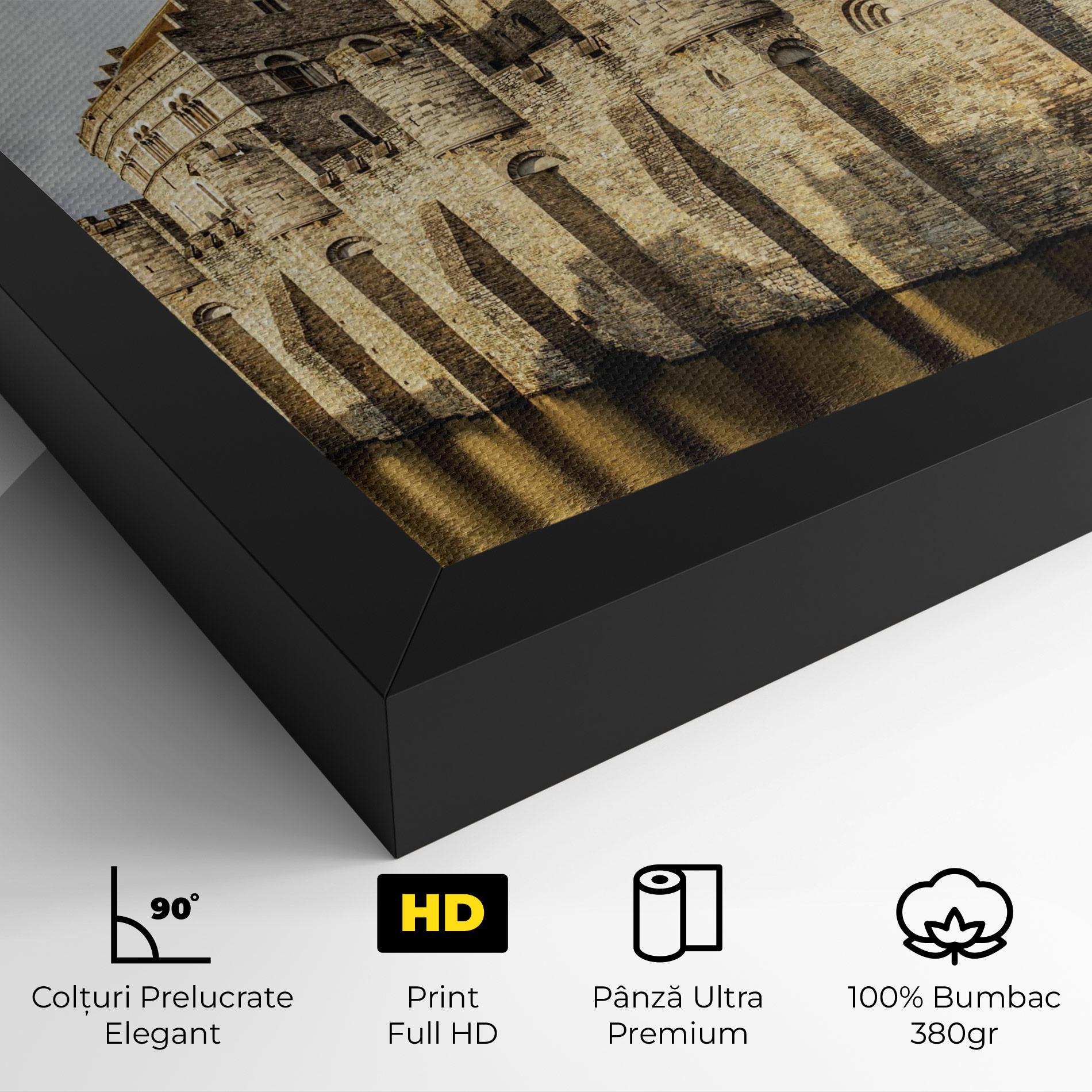 Tablou Canvas Medieval Castle Belgium mockup 4