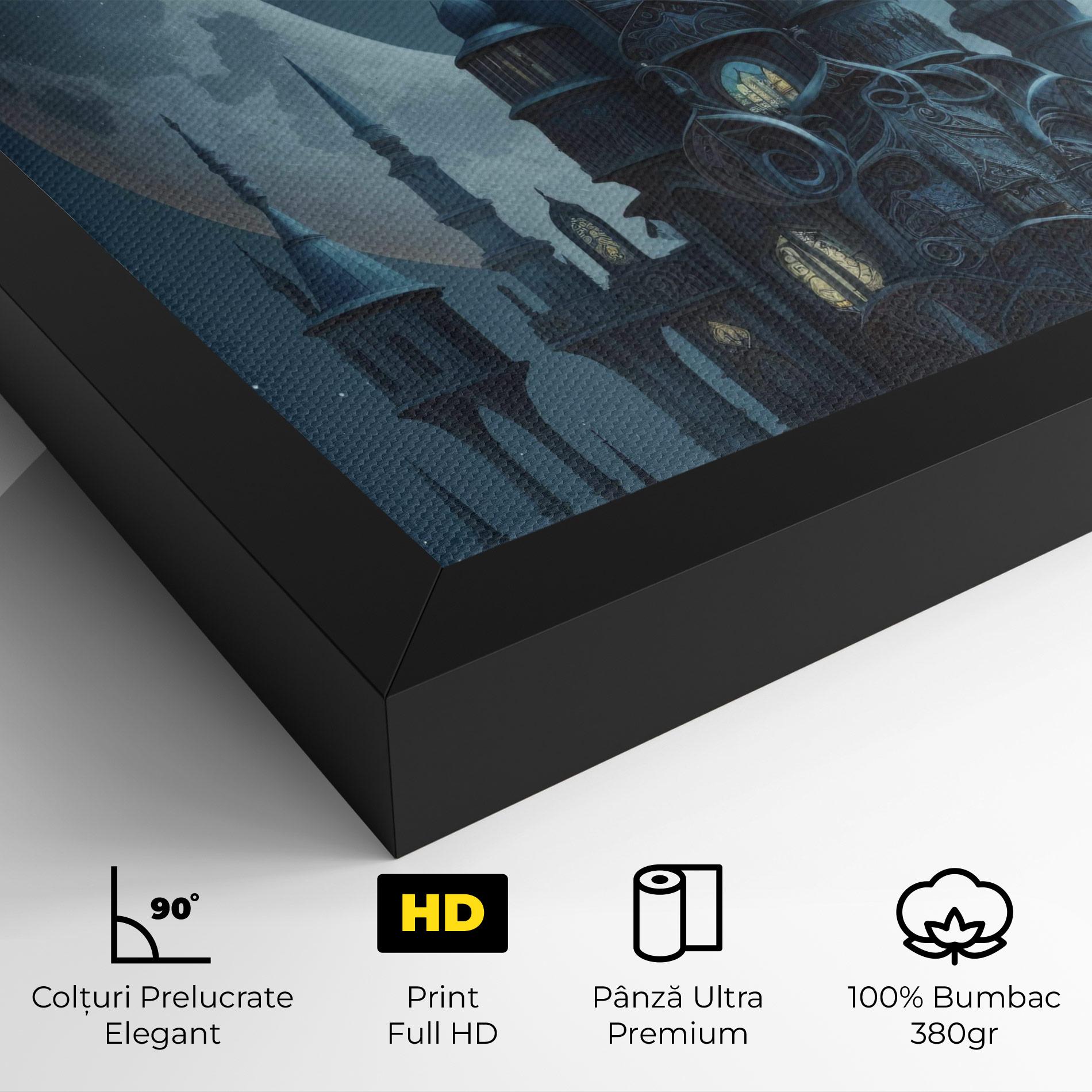 Tablou Canvas Mosque Moon mockup 4