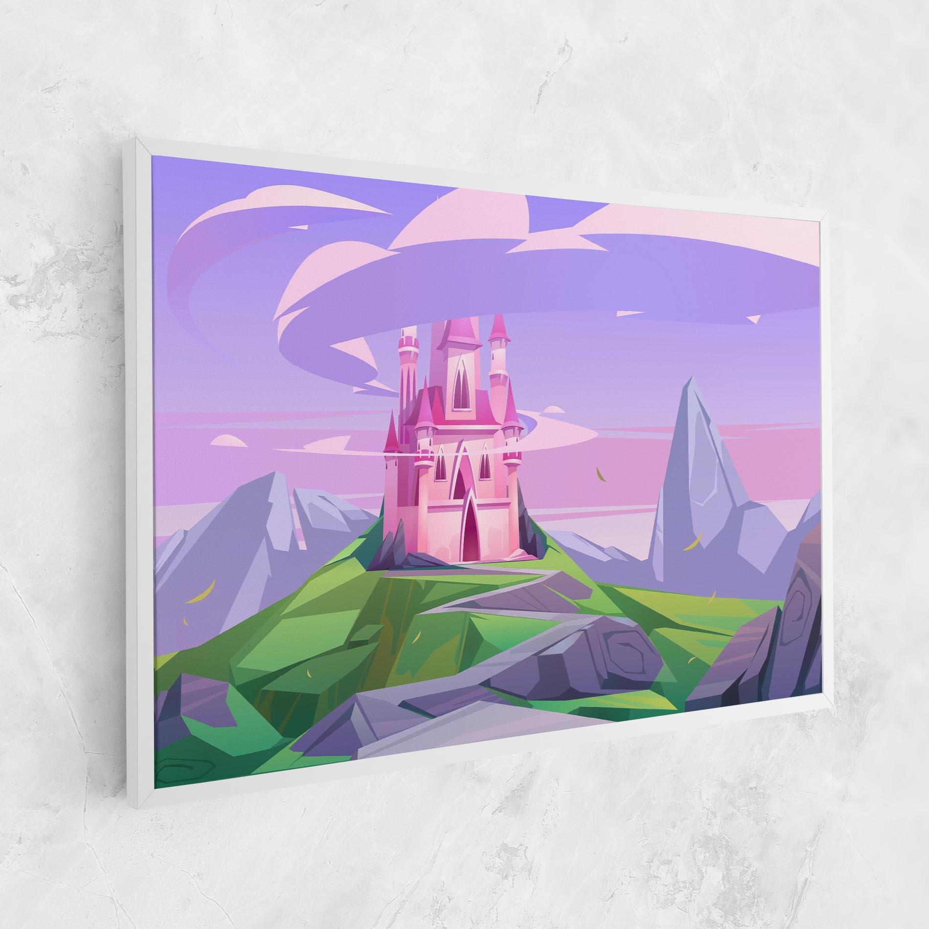 Tablou Canvas Pink Castle mockup 1
