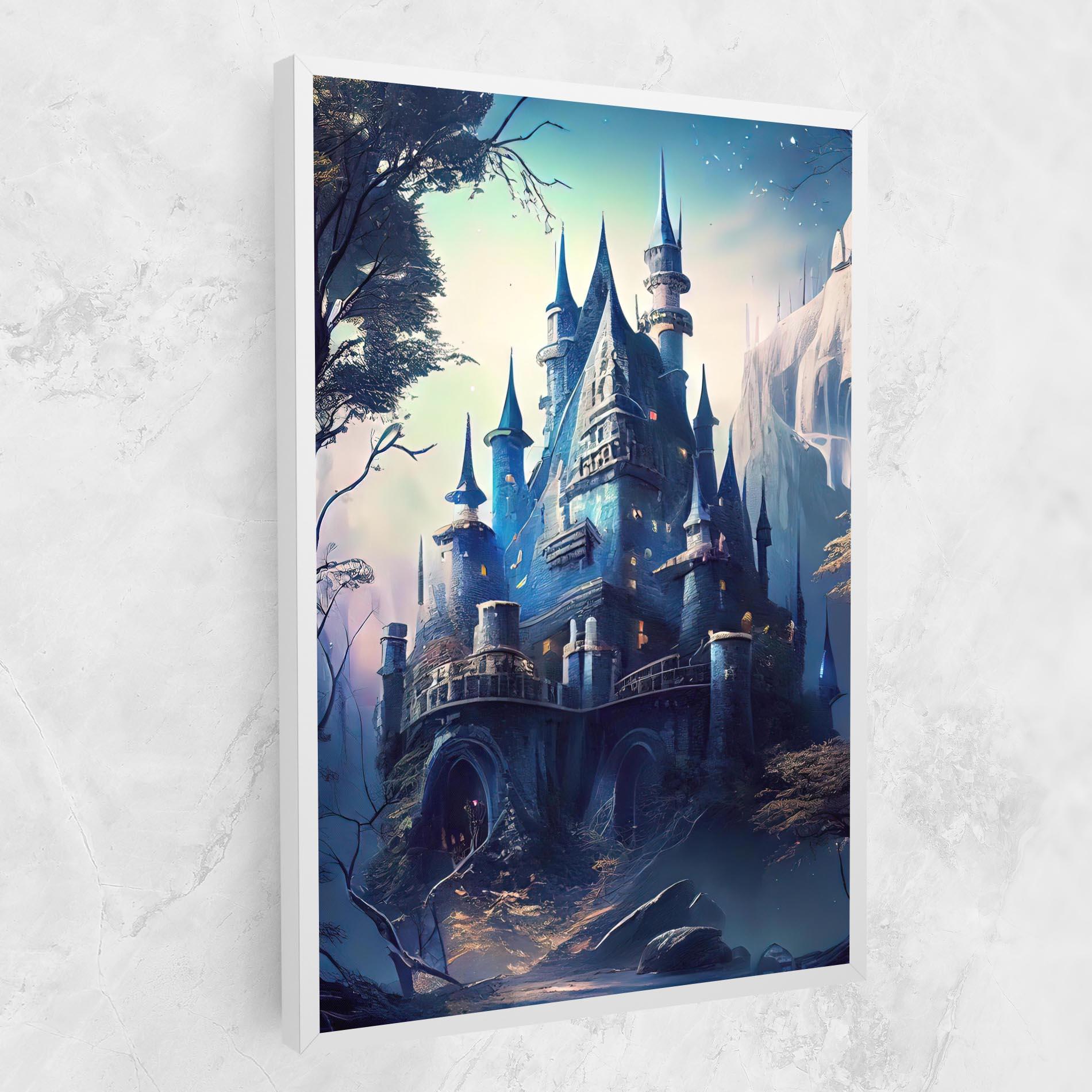 Tablou Canvas Blue Art Castle mockup 1