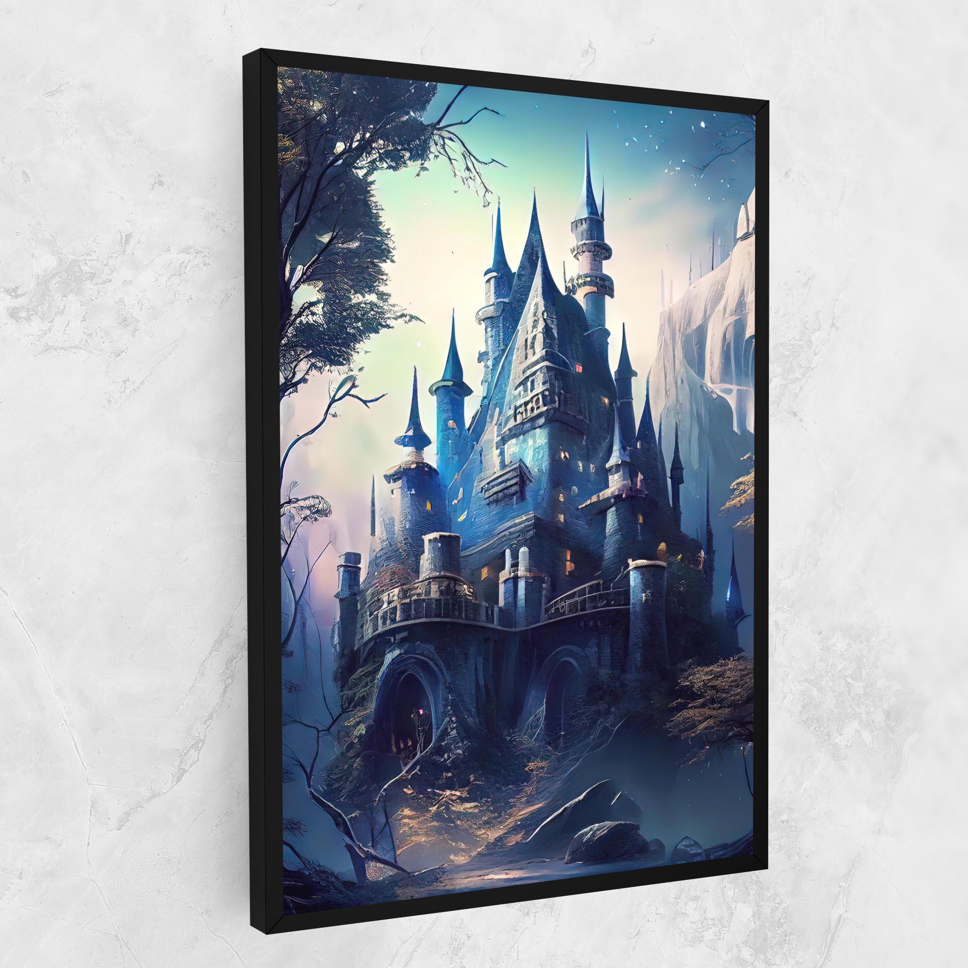 Tablou Canvas Blue Art Castle mockup 1