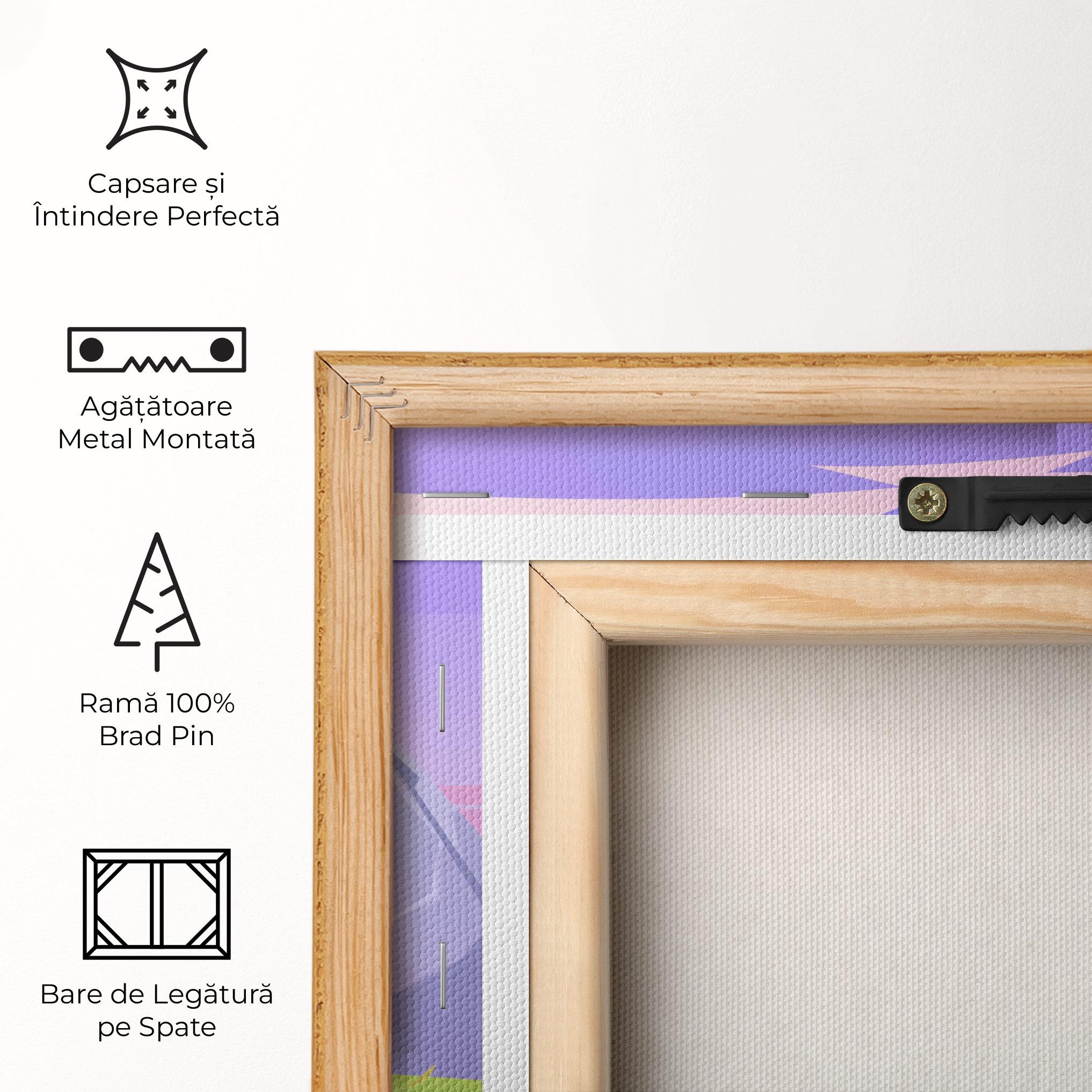 Tablou Canvas Pink Castle mockup 5