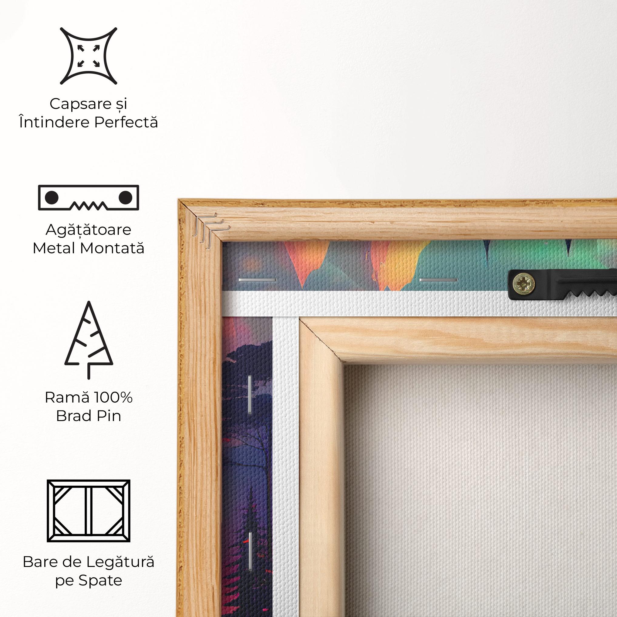 Tablou Canvas Purple Orange Castle mockup 5